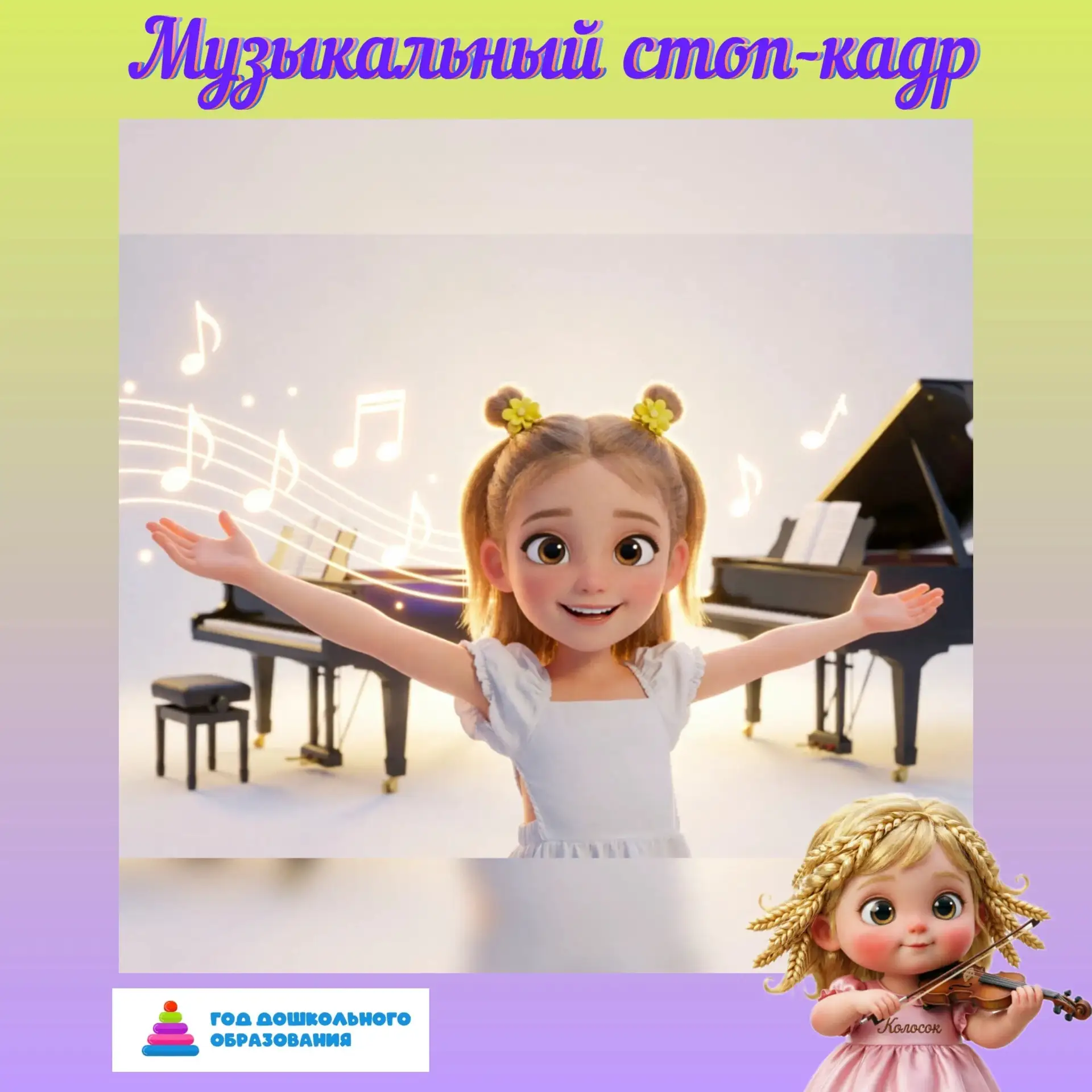 ❗️Ура! Наш большой семейный квест «Музыкальный стоп-кадр» только начался, а у нас уже есть первая уч