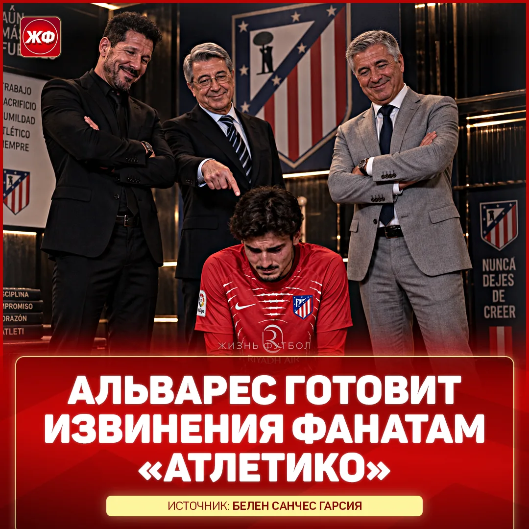 ❗️ Хулиан Альварес останется в «Атлетико» и на коленях ИЗВИНИТСЯ ПЕРЕД ФАНАТАМИ за своё...