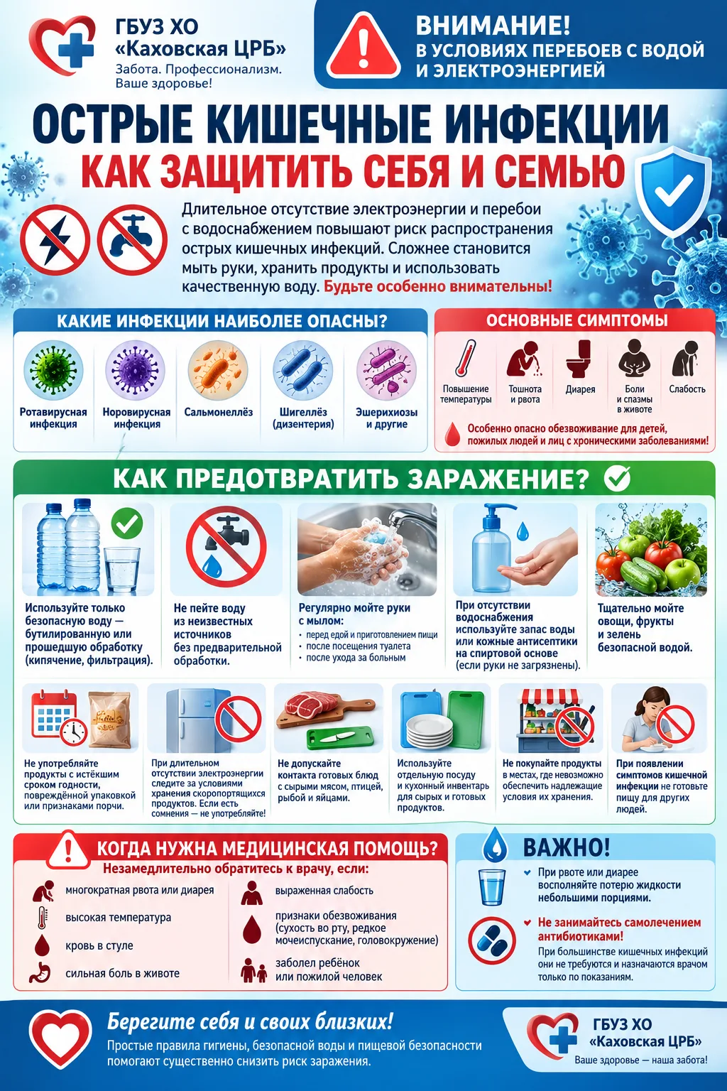 ⚠️🦠 ОСТРЫЕ КИШЕЧНЫЕ ИНФЕКЦИИ: КАК ЗАЩИТИТЬ СЕБЯ И СЕМЬЮ