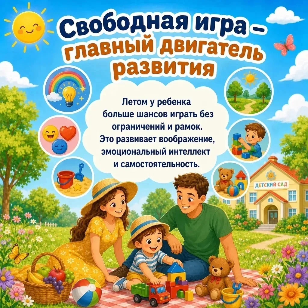 🌤️ Лето = отпуск для ребёнка. И вот почему это важно:
