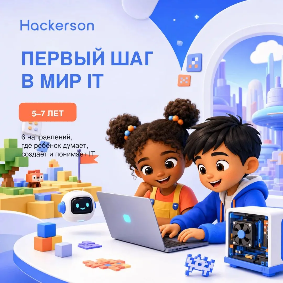 💻 Первый шаг в мир IT — уже в 5–7 лет!