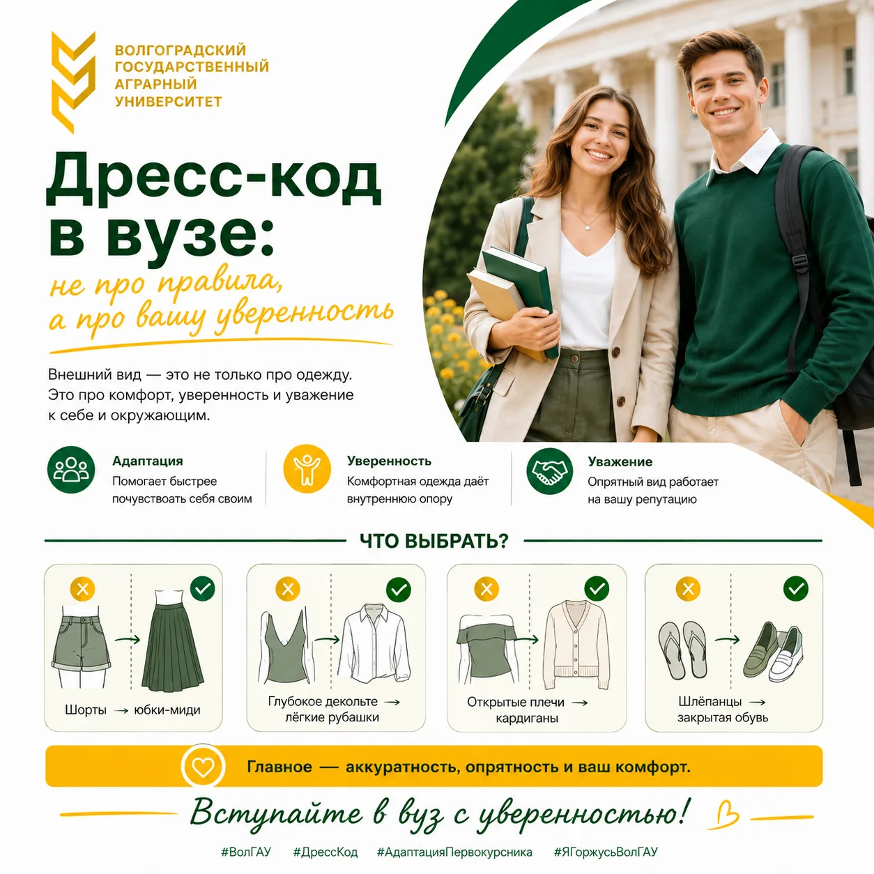 Дресс-код в вузе: не про правила, а про вашу уверенность