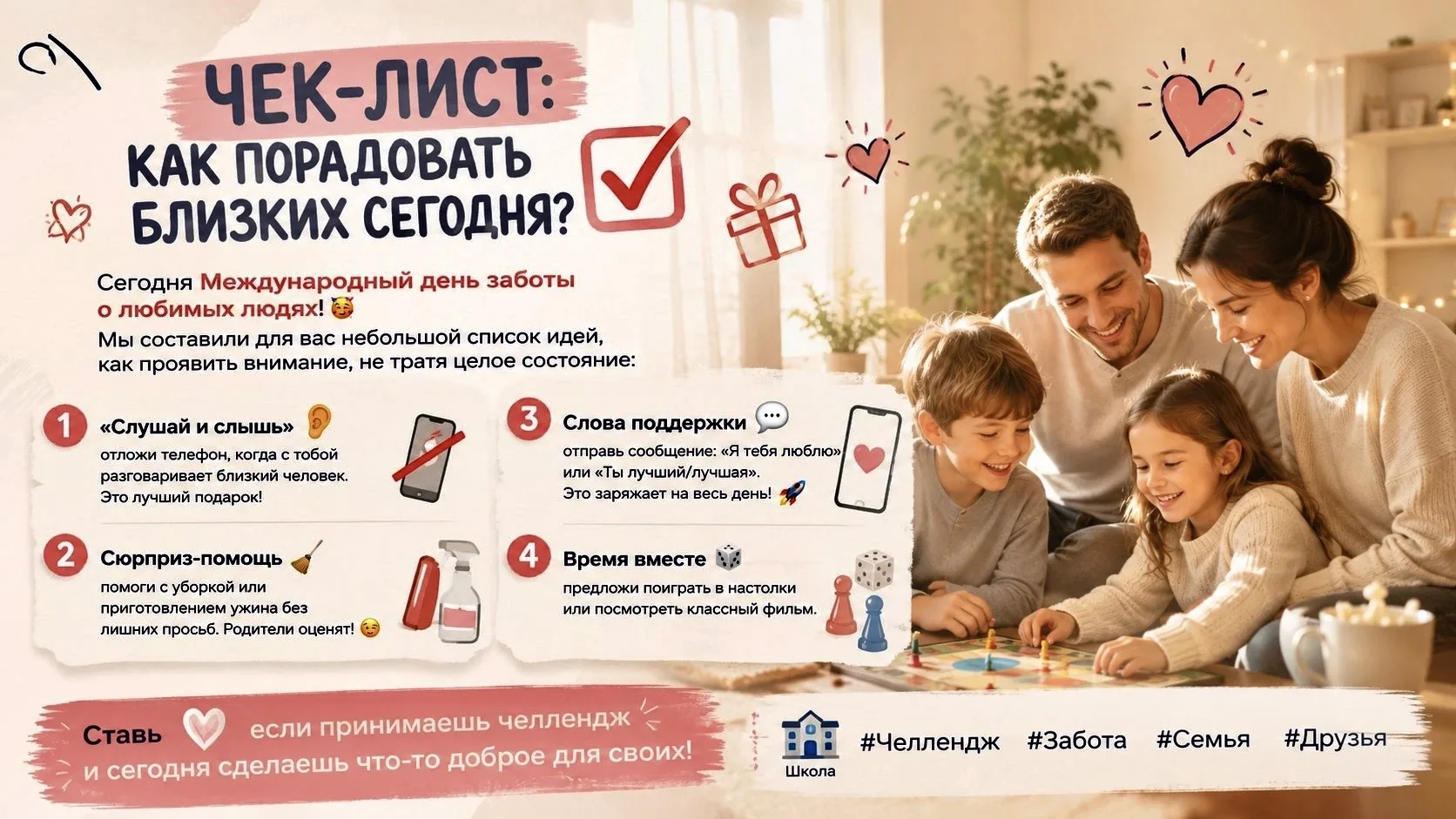 Сегодня Международный день заботы о любимых людях! 🥳❤️