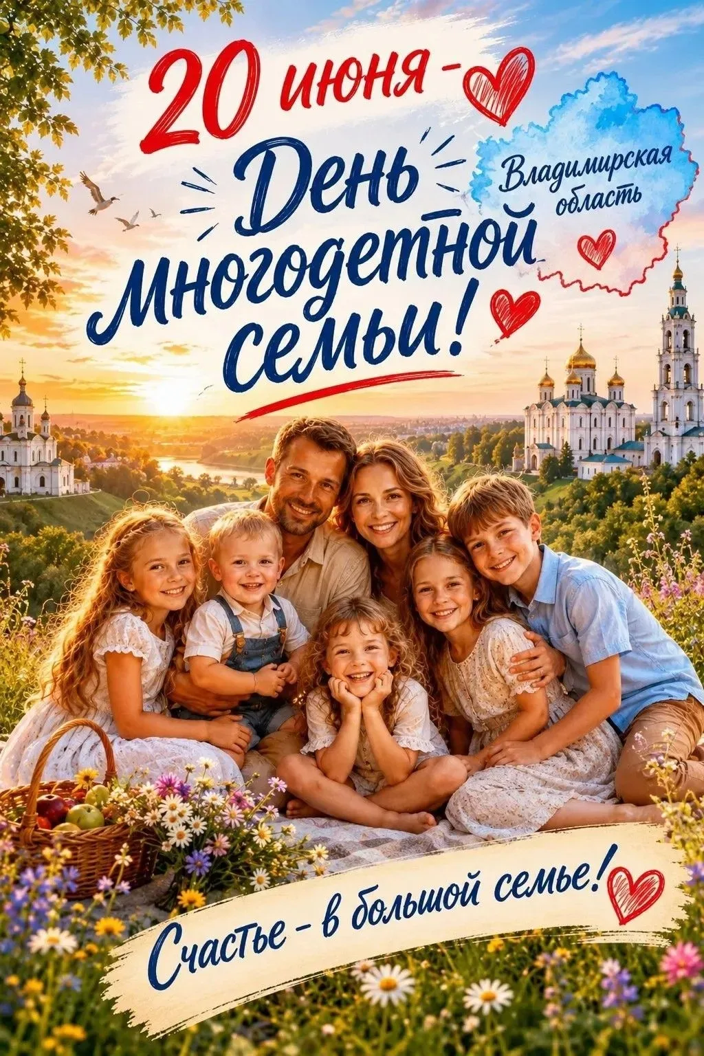 ❤️ Сегодня во Владимирской области - День многодетной семьи. Это праздник тех, кто свои...