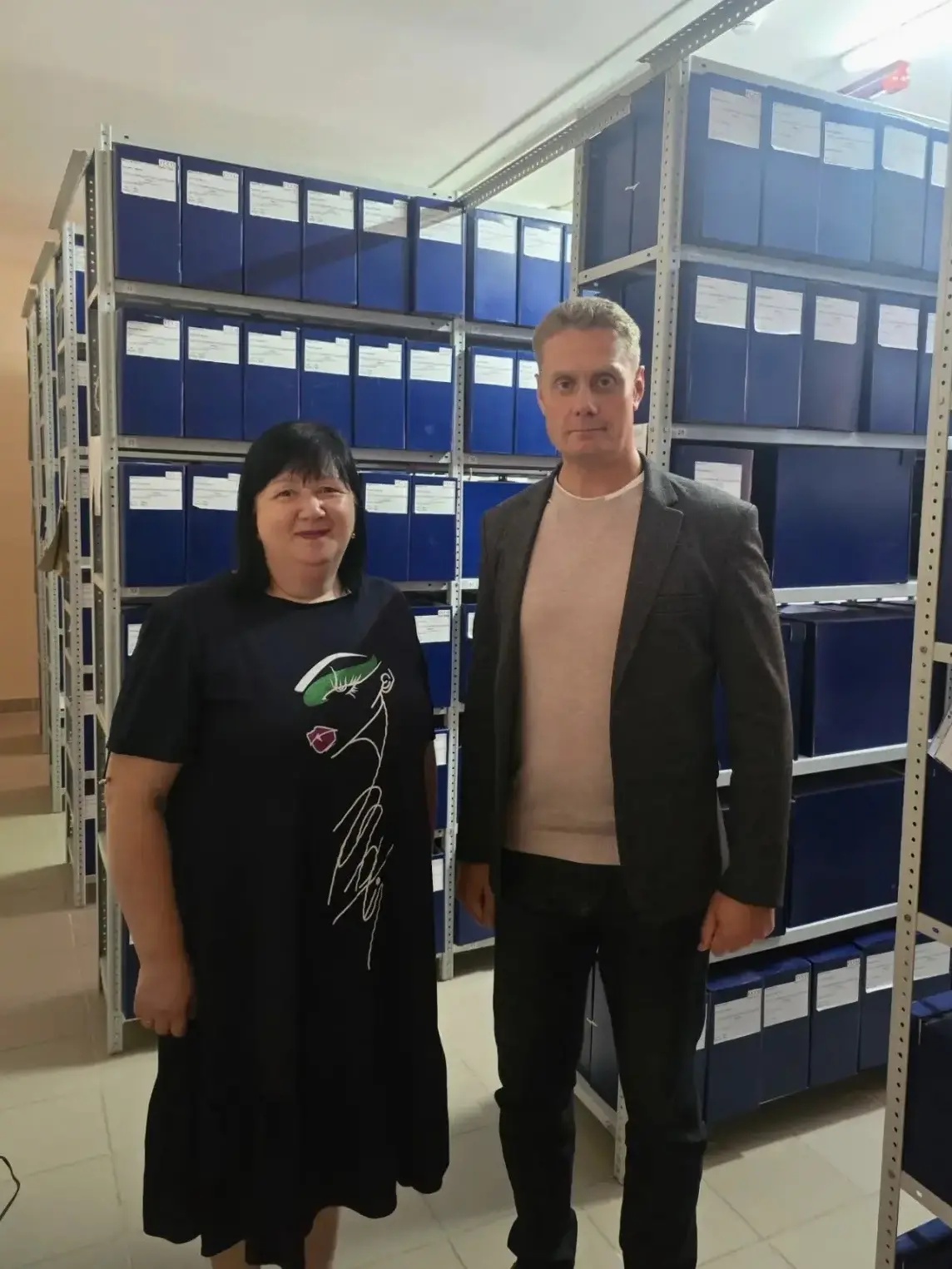 ▫️Сегодня начальник Управления архивами Свердловской области Роман Сергеевич Тараборин побывал с раб