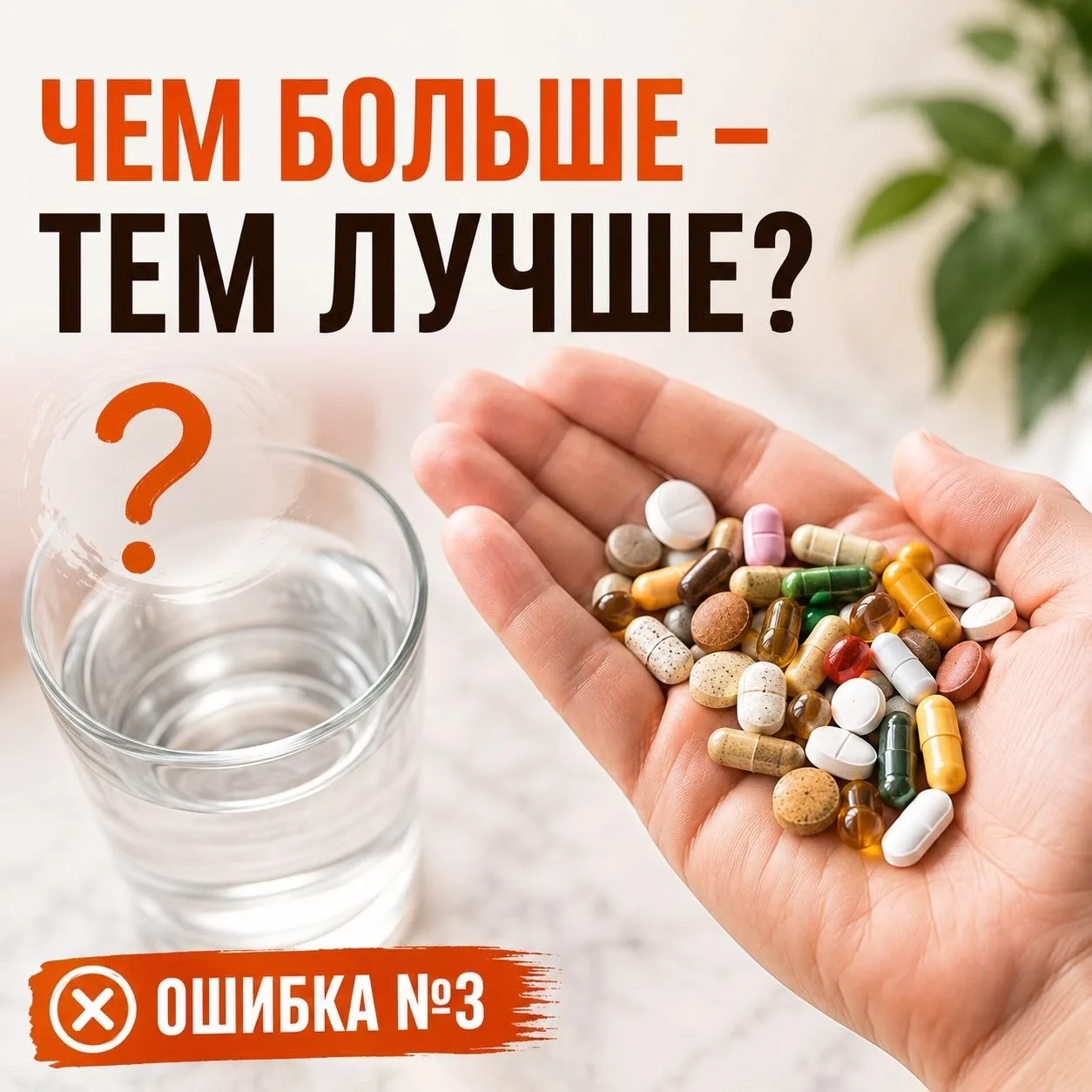 ❌ Самые частые ошибки при приёме БАДов.