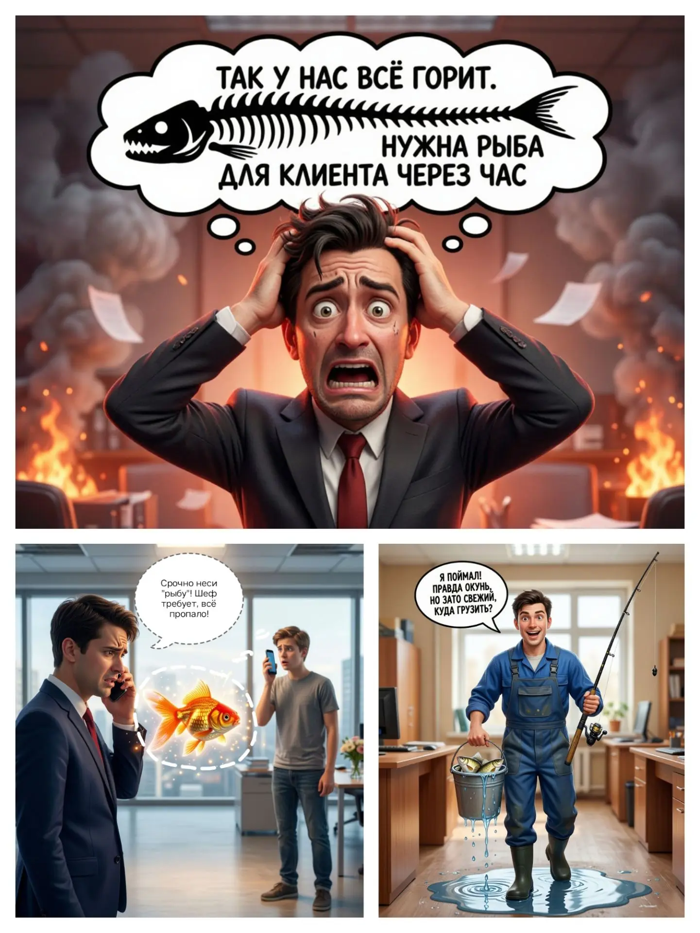«Когда "рыбу" просили срочно, но забыли уточнить, что она не речная».
