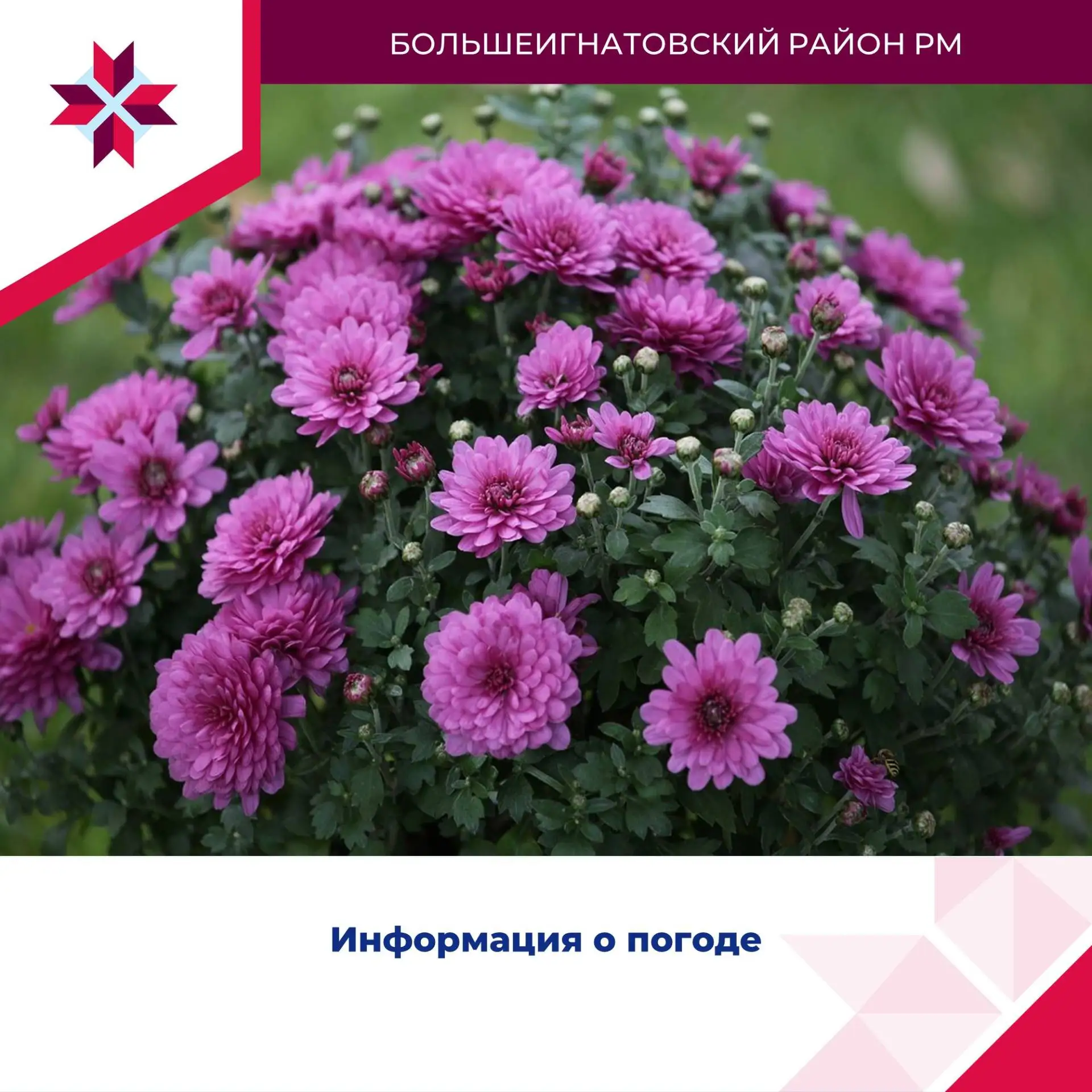 🌤 Информация о погодных условиях в Республике Мордовия.              10 сентября: пере...