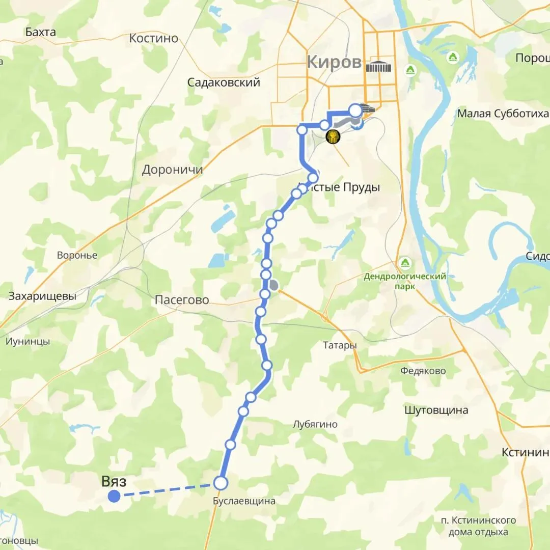 🚌 Садоводческий маршрут №165А продлён до села Вяз