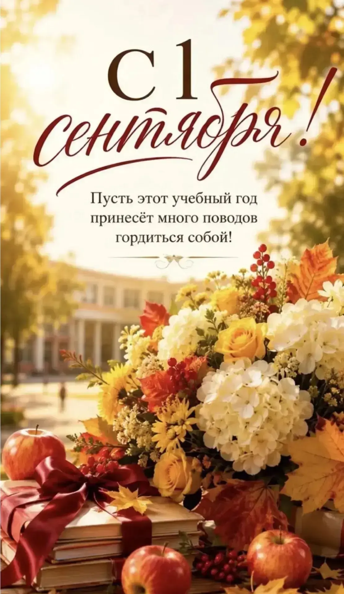 С первым осенним днем и Днём знаний всех поздравляем от души!