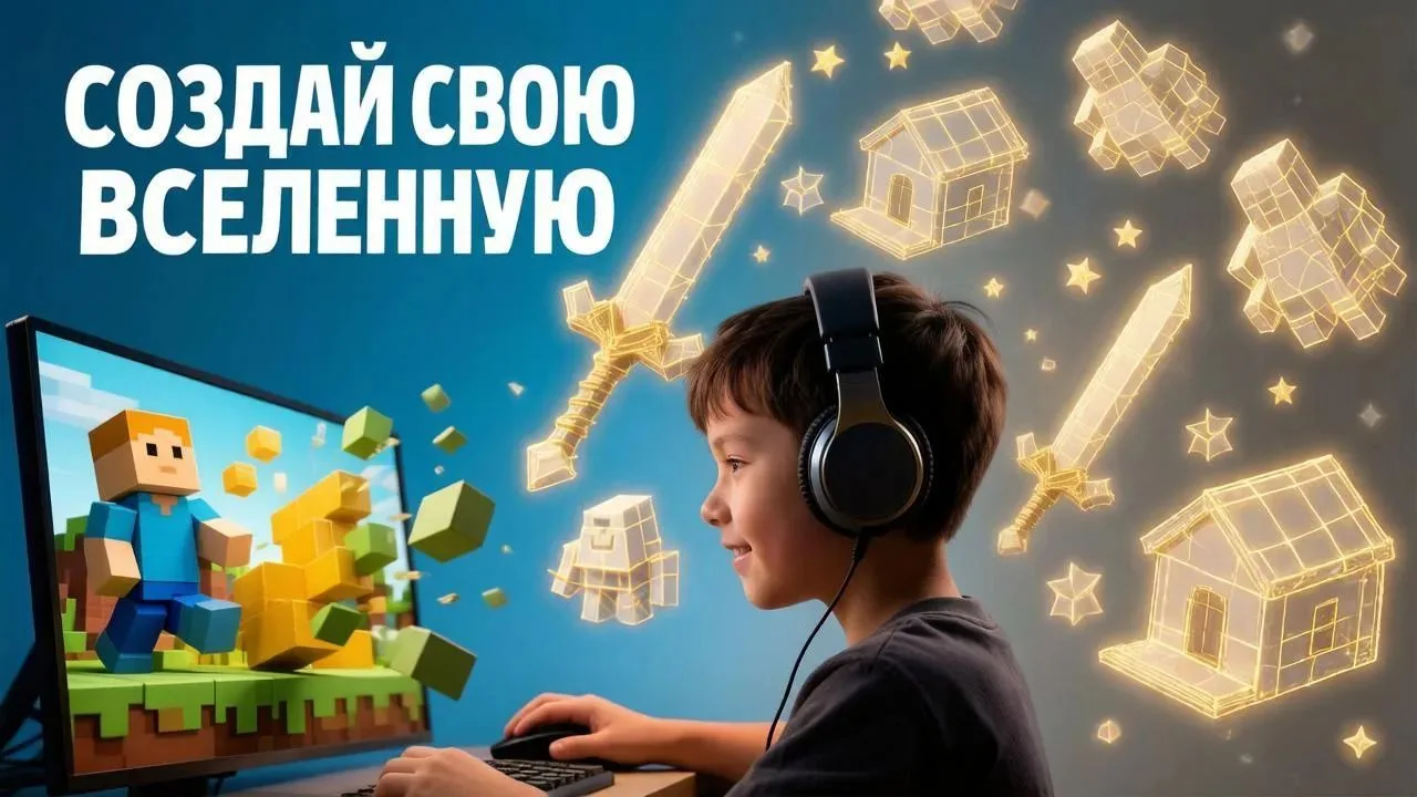 Представьте: ваш ребёнок проводит часы в Minecraft или Roblox. Строит, сражается, приду...