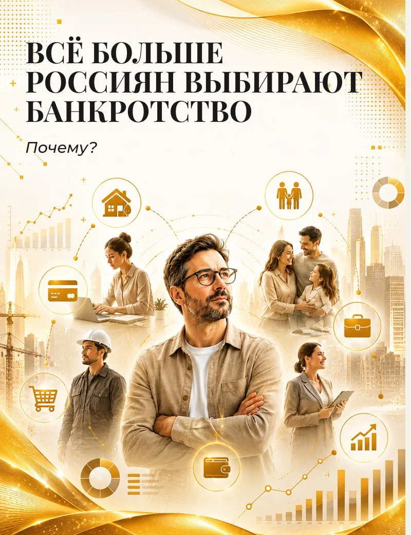 📈 Почему всё больше россиян проходят процедуру банкротства?

Ещё несколько лет назад многие считали