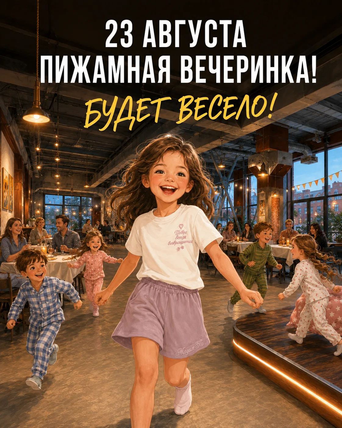 Зажигательная пижамная вечеринка под конец лета!