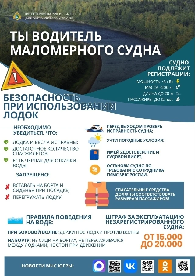 При эксплуатации лодок обязательно придерживайтесь мер предосторожности. Подробности ук...
