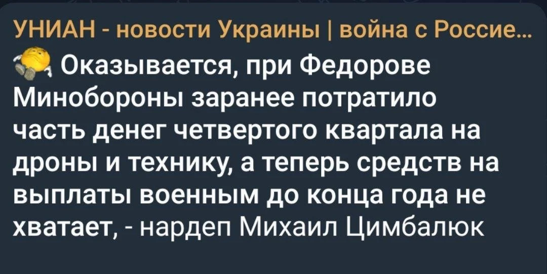 Оказывается, это Федоров обещал 1000 дронов на Москву, устроить там блэкаут и принудить...