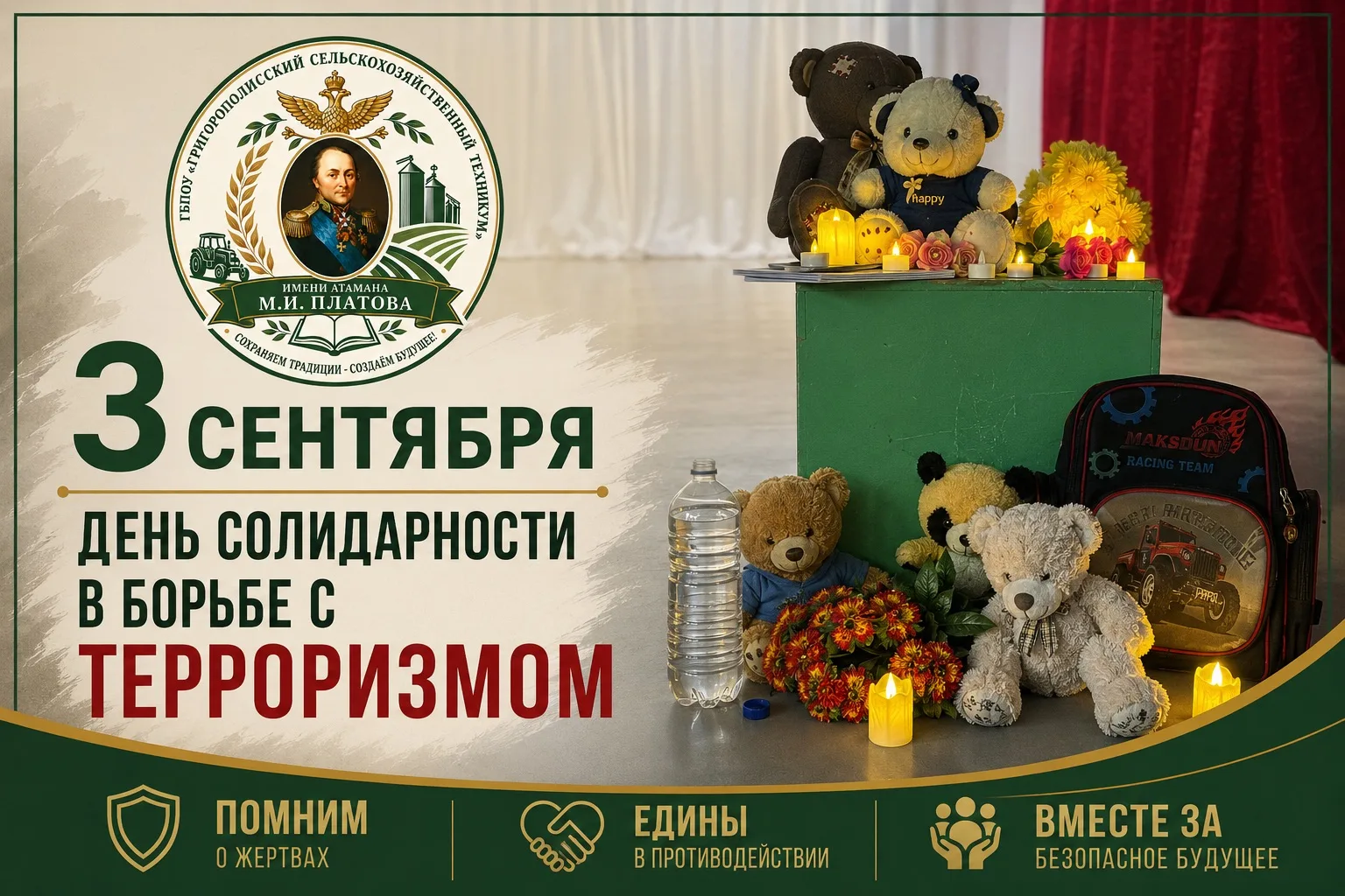 🕯 3 сентября — День солидарности в борьбе с терроризмом