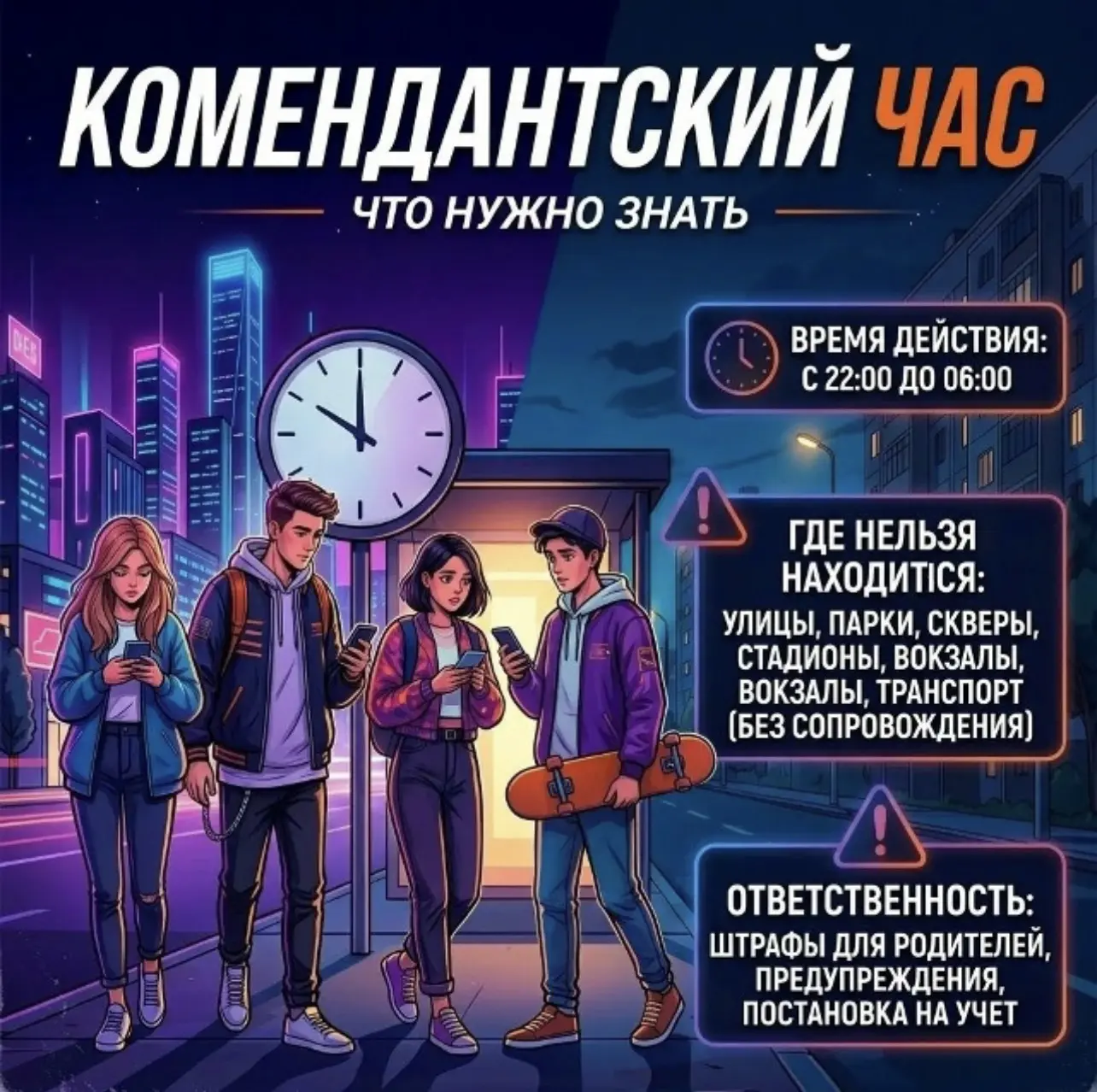 Комендантский час для несовершеннолетних в Иркутской области: что важно знать