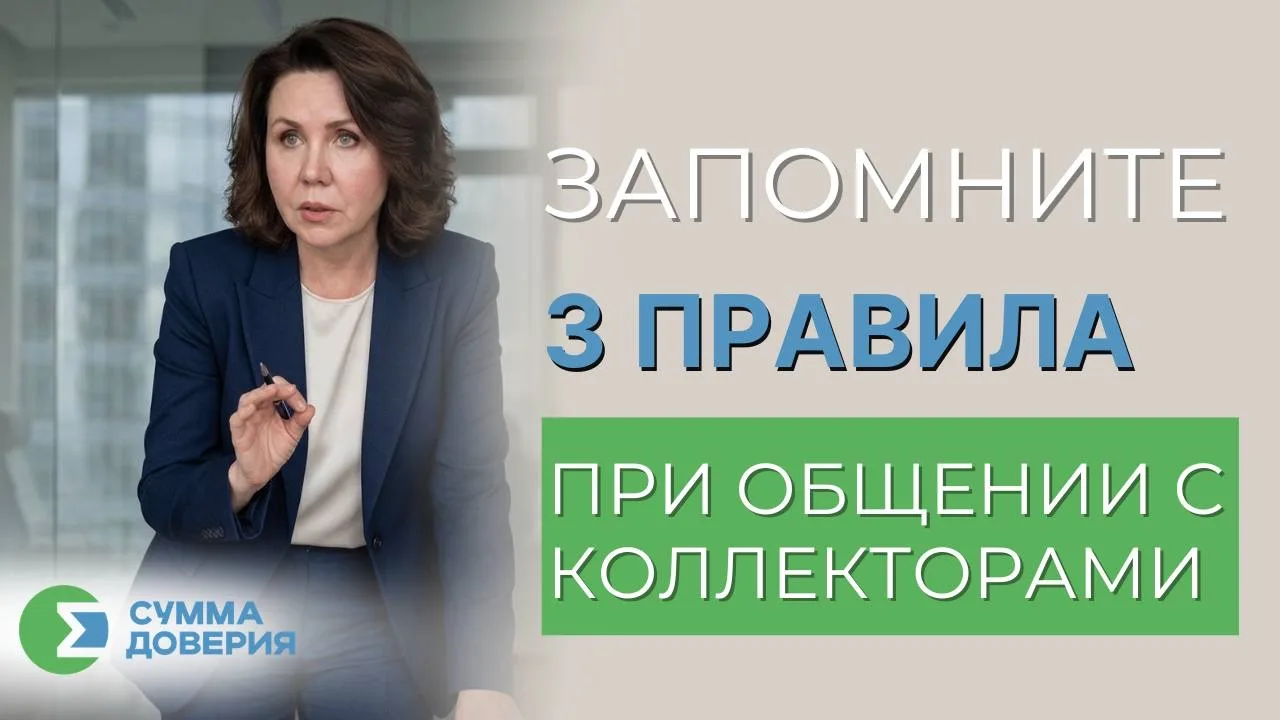 ЗАПОМНИТЕ 3 ПРАВИЛА ПРИ ОБЩЕНИИ С КОЛЛЕКТОРАМИ