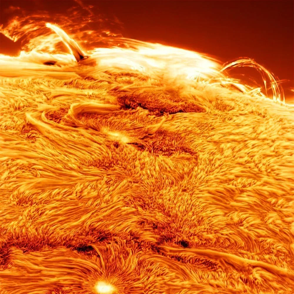 Крупный план нашего Солнца 🔥