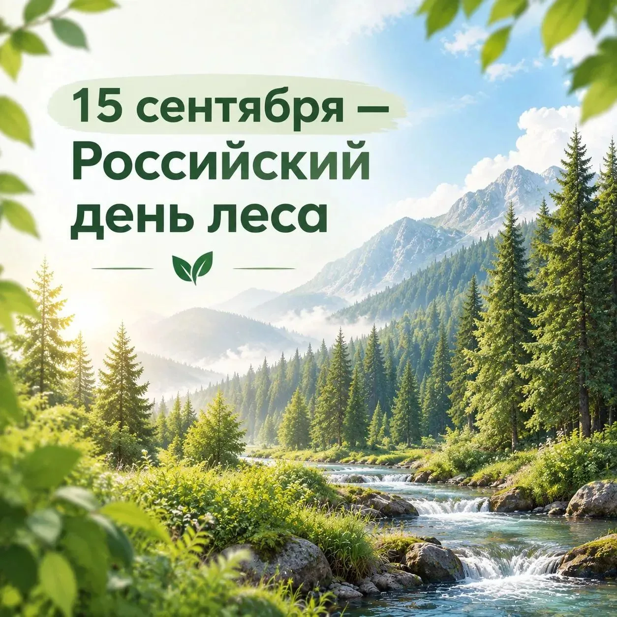 15 сентября — Российский день леса 🌳