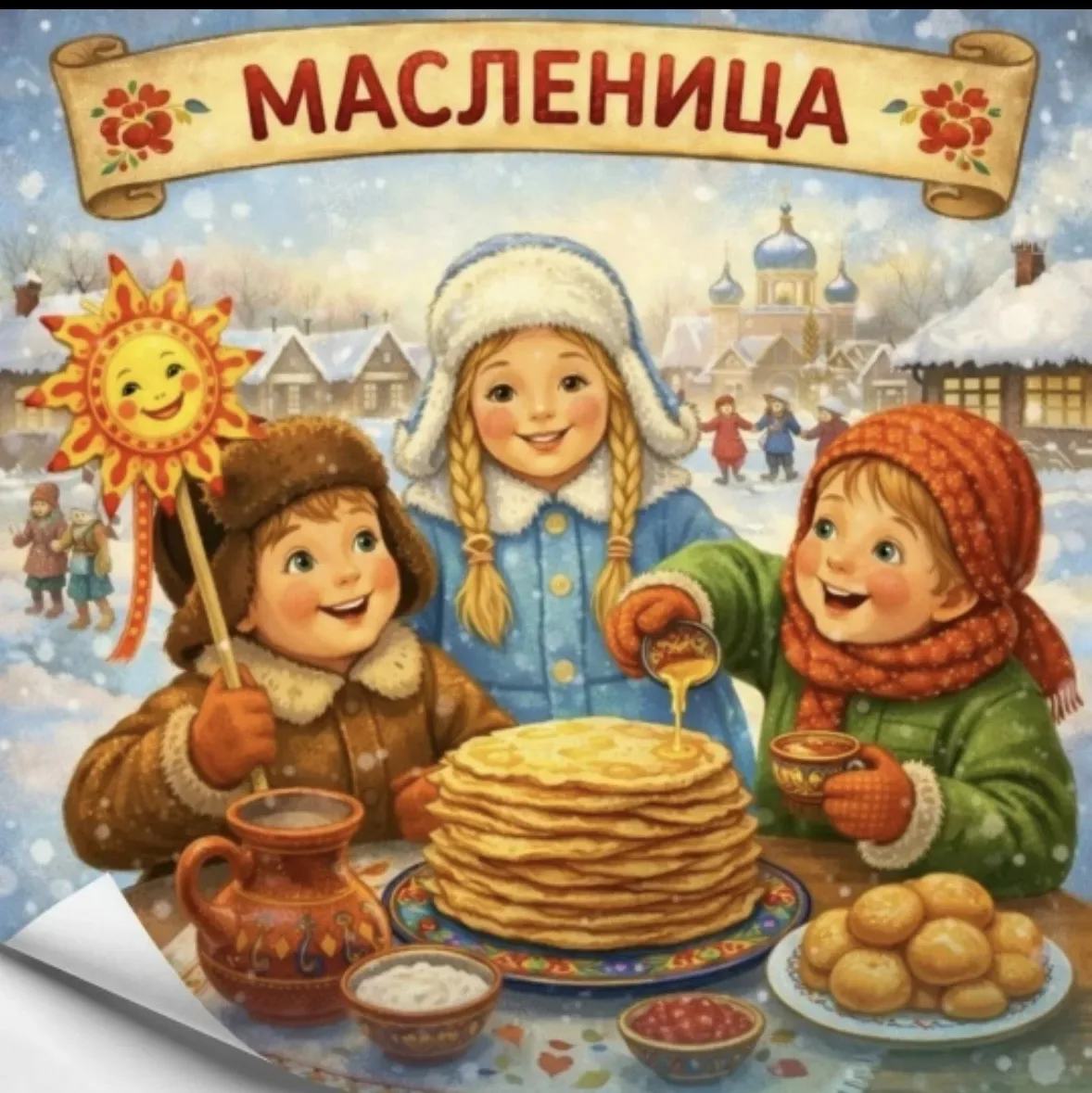 🥞Масленица в яслях — начинаем с солнышка☀️
