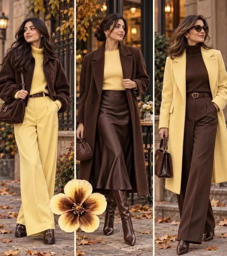 🤎💛 Шоколад + Нежное сливочное масло (Butter Yellow) — это абсолютно лучшее, «дорогое»...