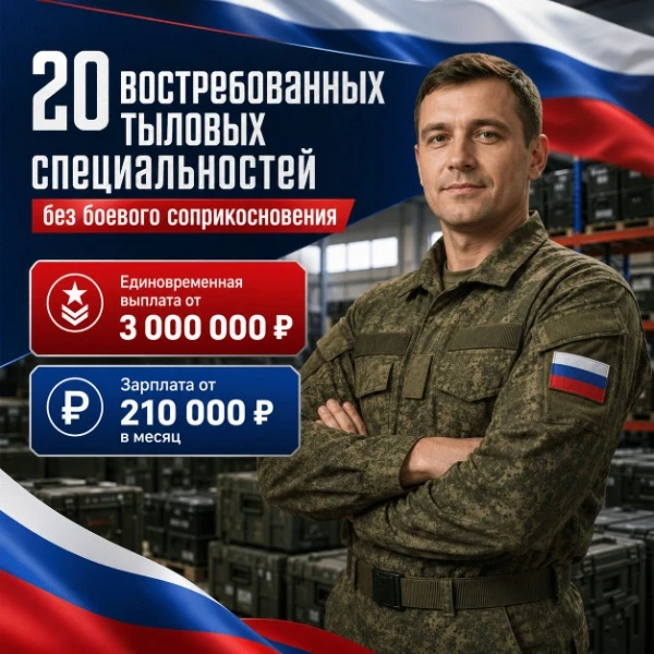 НАБОР НА РАБОЧУЮ СЛУЖБУ | ТЫЛОВОЕ ОБЕСПЕЧЕНИЕ

Выписываем отношения по рабочим специальностям от 20 