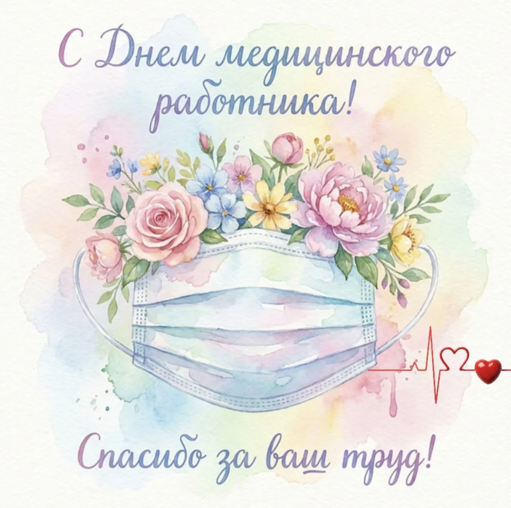 Дорогие коллеги! 

Сегодня — наш профессиональный праздник, День медицинского работника! От всего се
