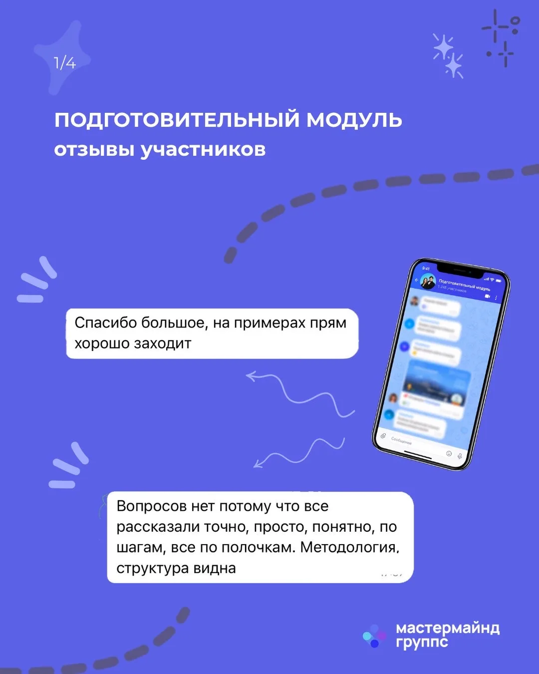 Пока готовимся к встрече с новой группой, пересматриваем отзывы участников прошлого пот...