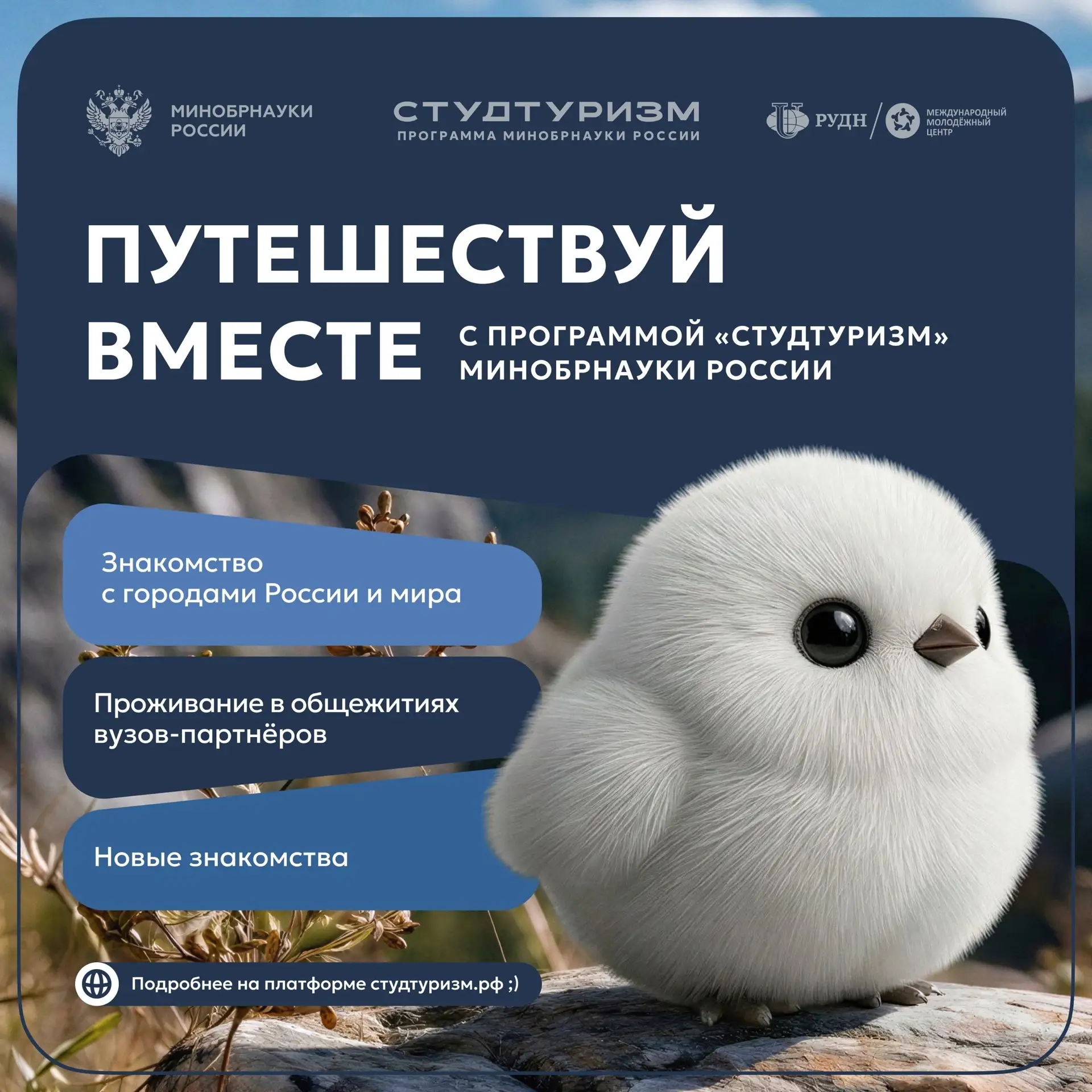 🌄 Путешествовать, учиться, знакомиться: студентам НГПУ доступна Программа «Студтуризм»