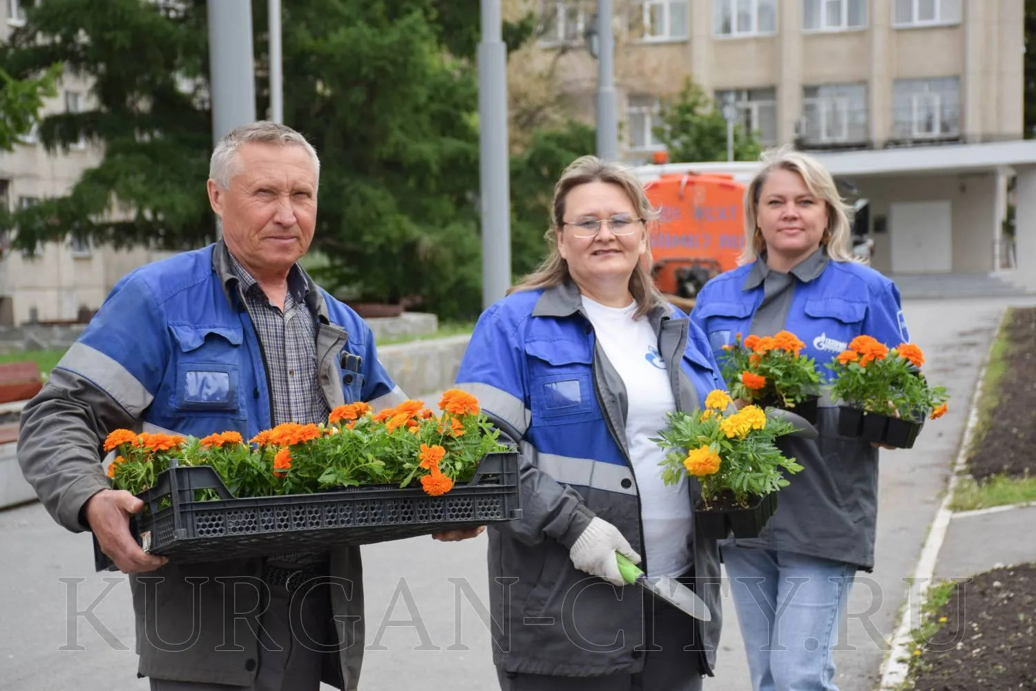 «Цветущая георгиевская лента» - под таким названием сегодня в Кургане прошла традиционная патриотиче