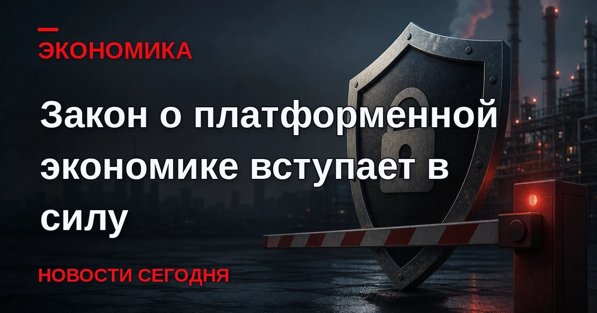 С 1 октября вступают в силу нормы закона о платформенной экономике.