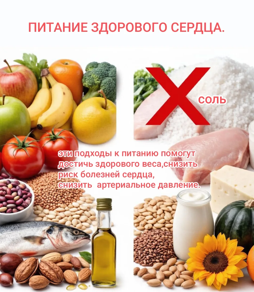 Несколько советов для питания здорового сердца.