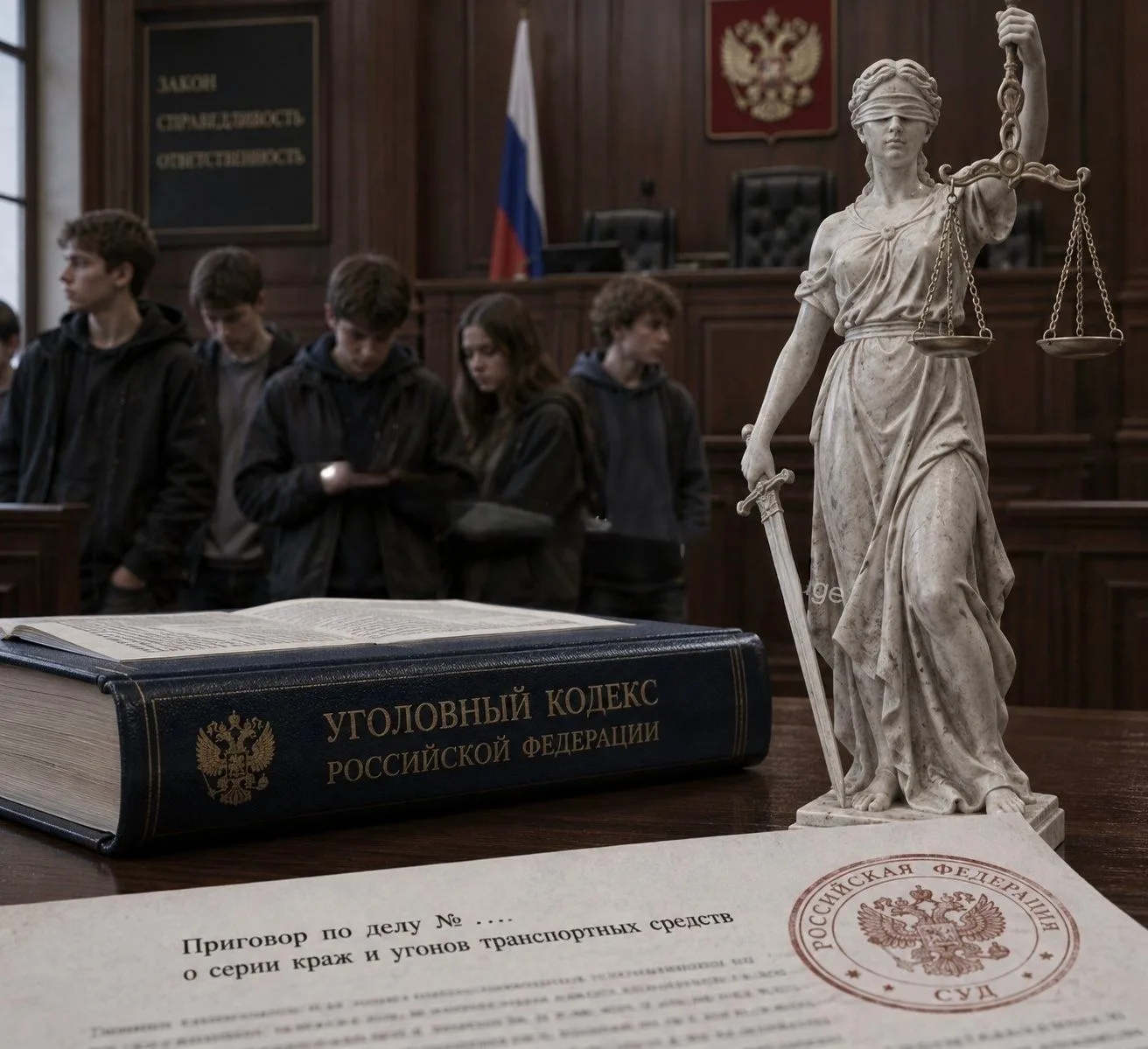 Октябрьский районный суд г.Пензы вынес приговор по делу о серии краж и угонов автомобил...