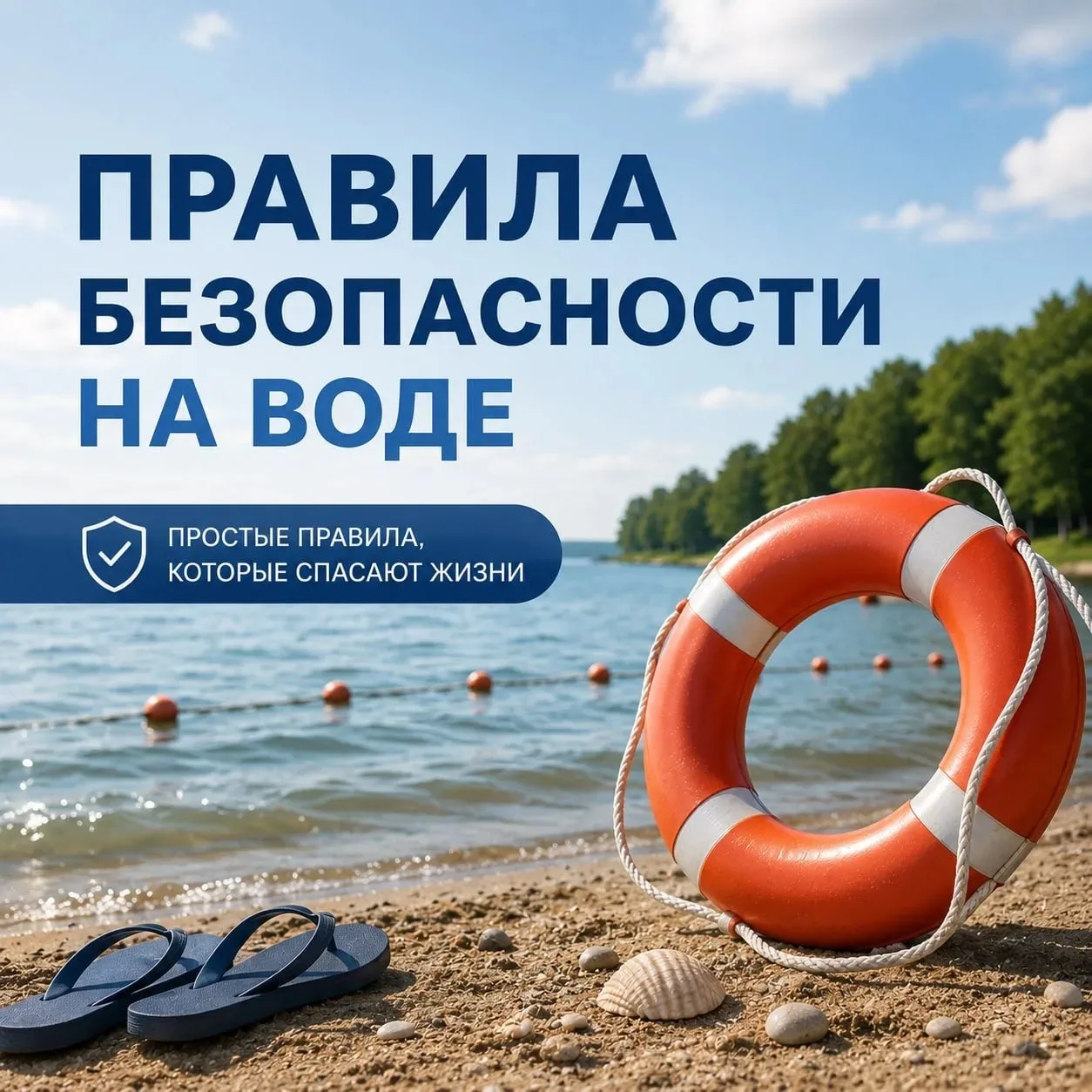 🌊 Безопасность на воде: простые правила, которые важно помнить

Лето – время пляжей, рек, озёр и мо