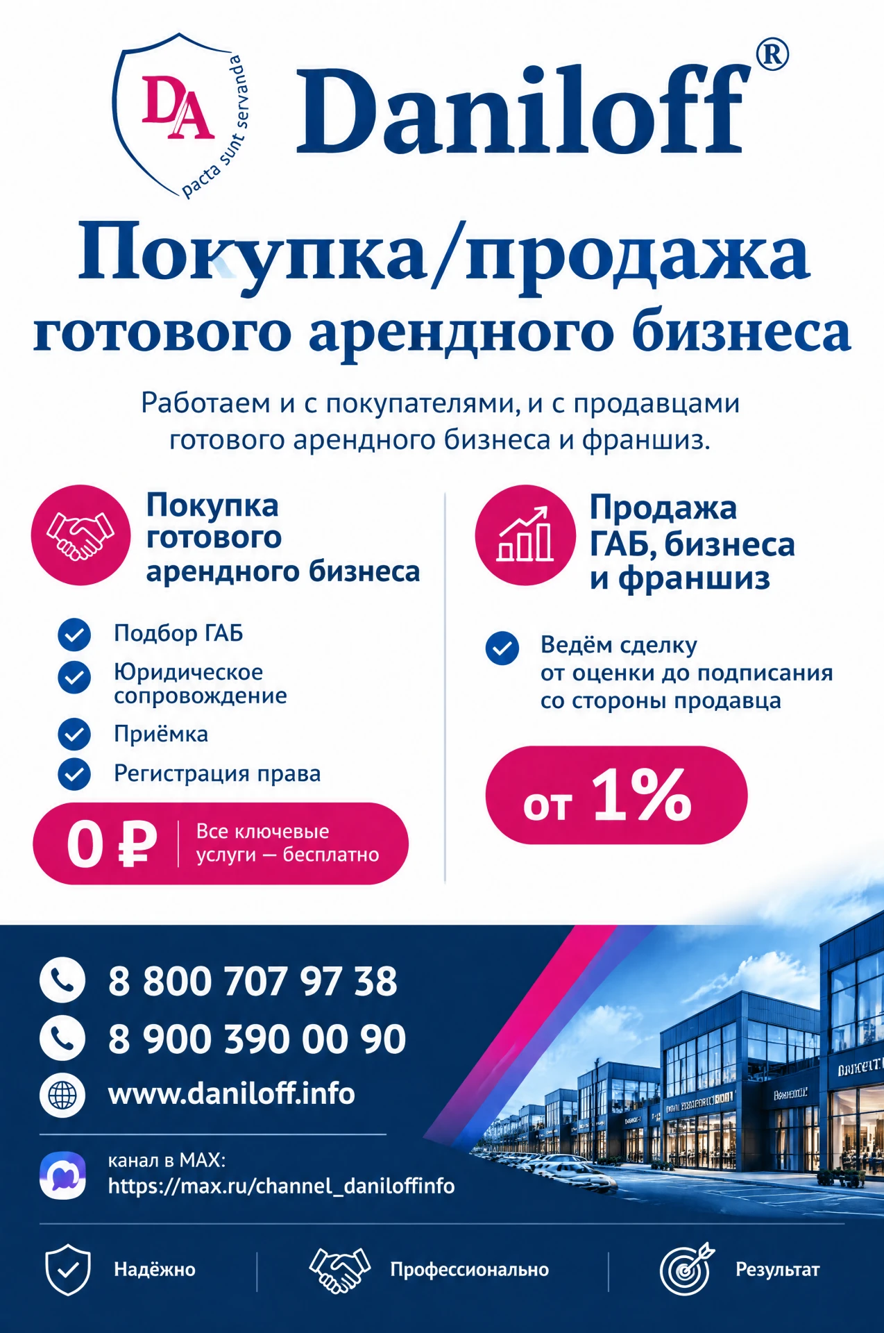 🏢 Покупка или продажа готового арендного бизнеса? «Данилофф» закрывает сделку под ключ!