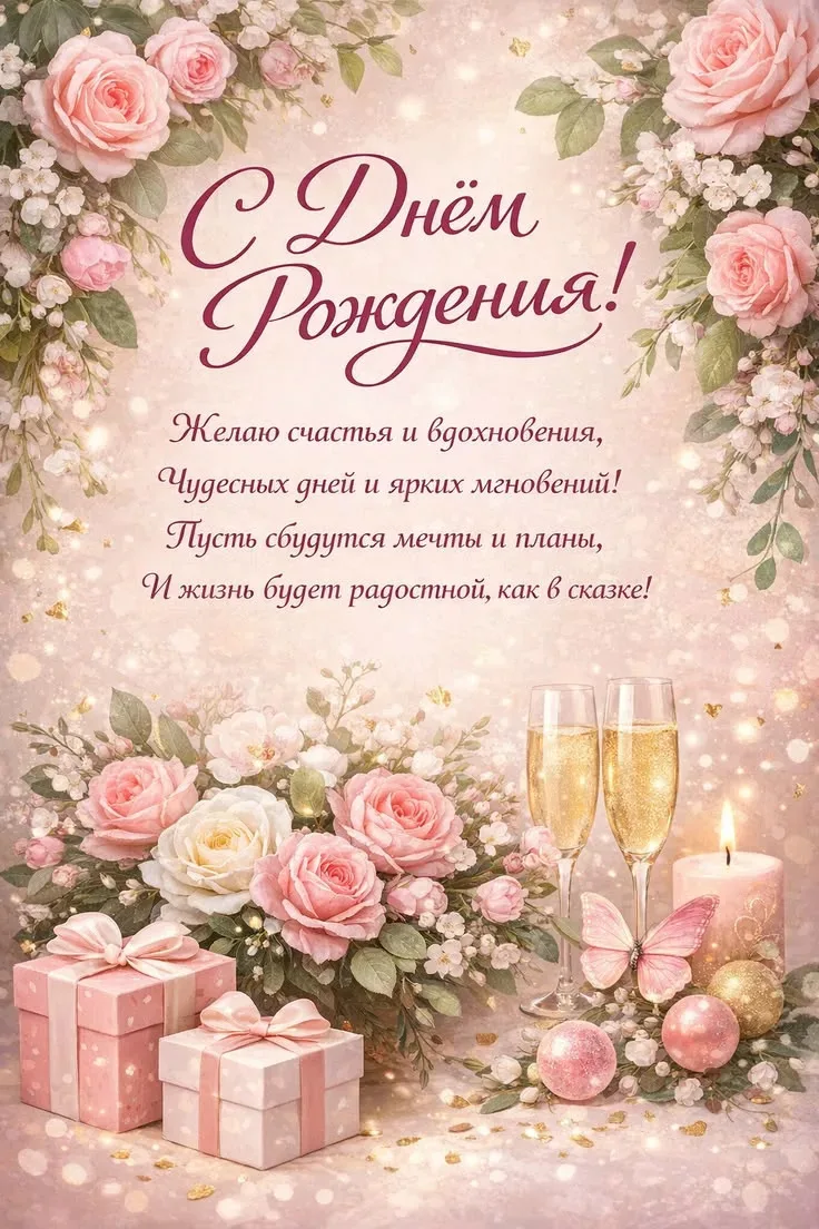С днём рождения 🎂

Пусть каждый день приносит радость, вдохновение и приятные сюрпризы. Желаю крепк