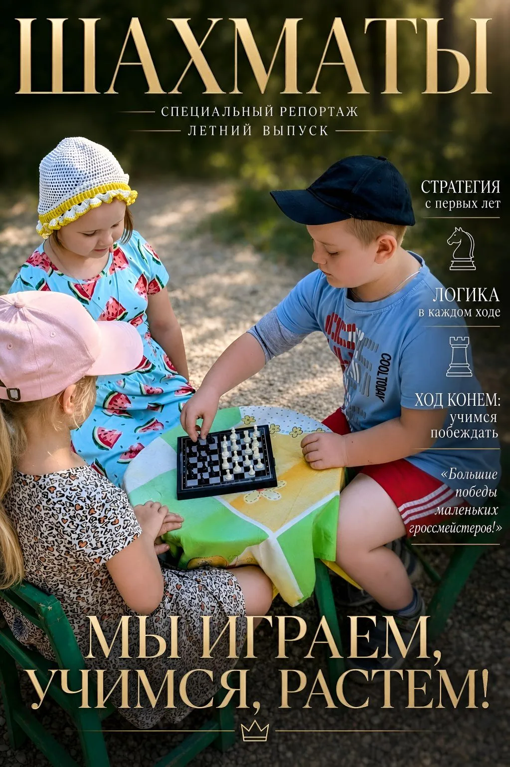 С Международным днём шахмат! ♟️✨

Наши маленькие гроссмейстеры вовсю просчитывают ходы и учатся побе