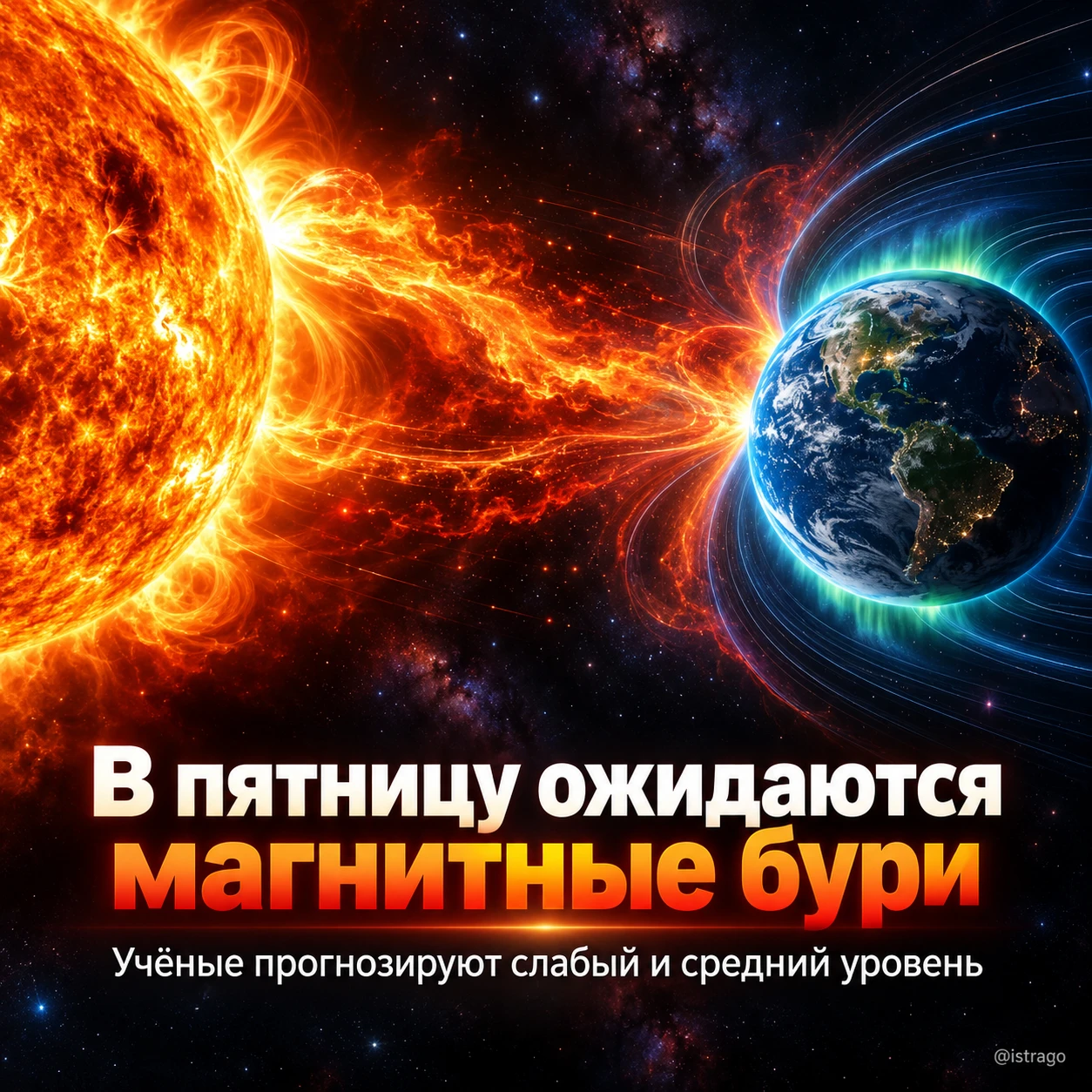 В пятницу ожидаются магнитные бури