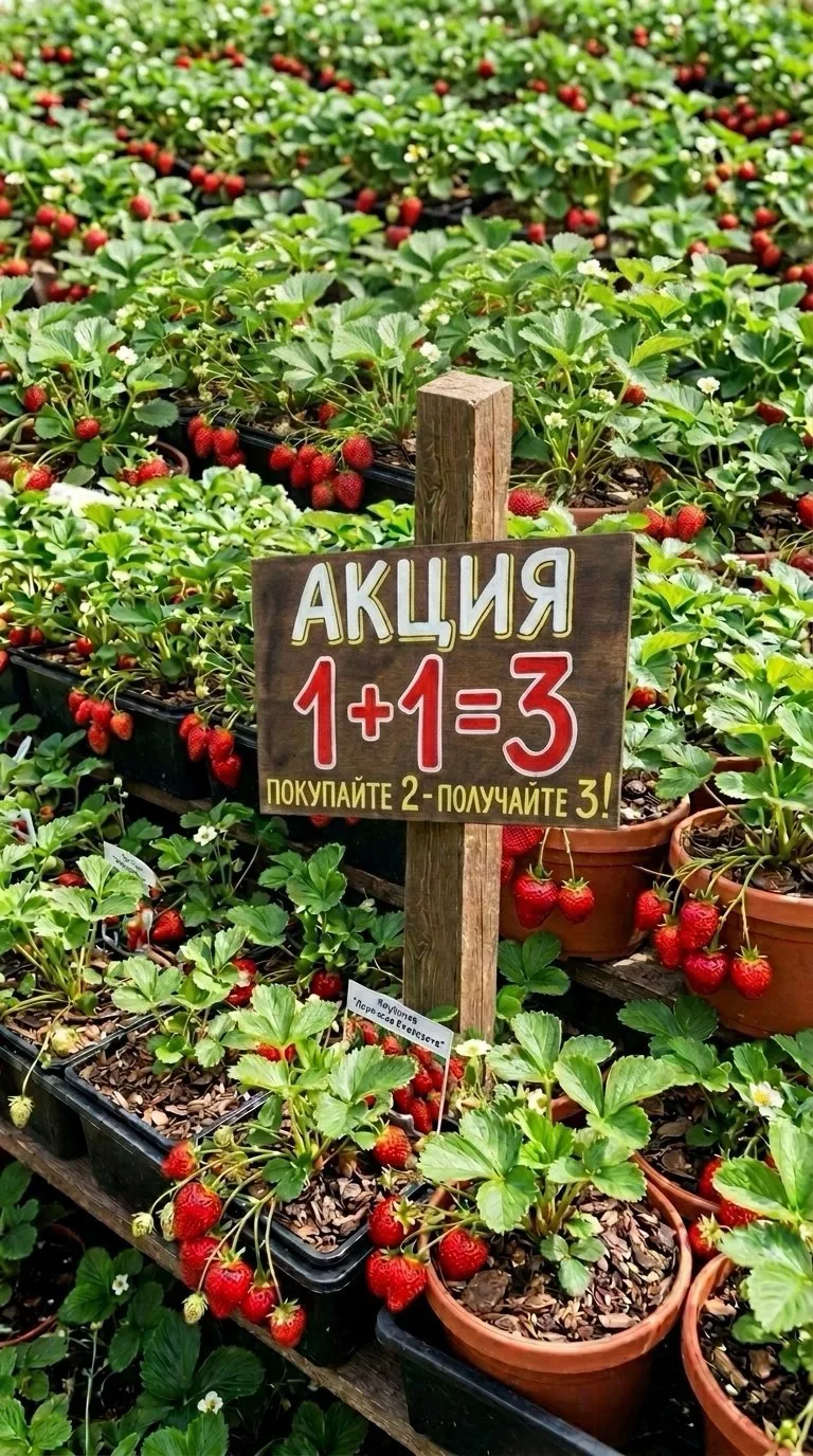 🚨 1+1=3 на Землянику P9 — такой акции на землянику ещё не было! 🍓🔥

Берёте 2 позиции — 3‑я в пода