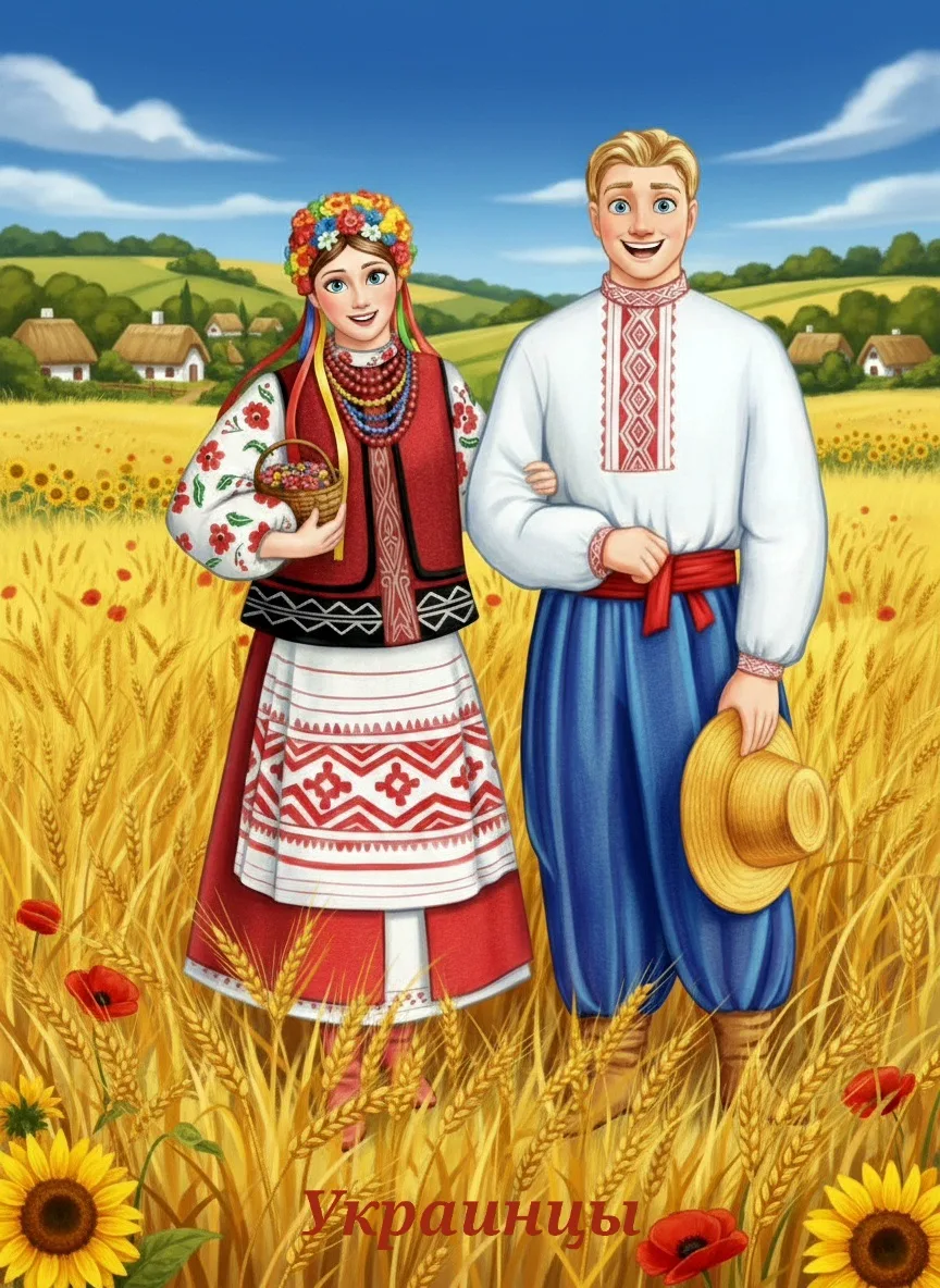 Проект «190 народов России» часть 5! Каждый понедельник — три новых народа!    ✨ Украинцы Численност