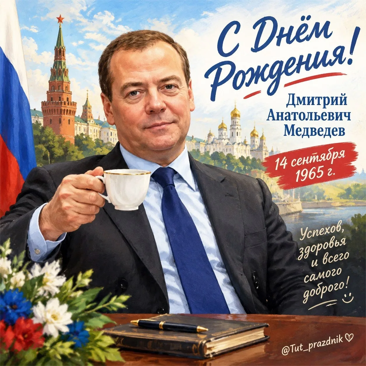 🎂🇷🇺 14 сентября — 61 год Дмитрию Медведеву
