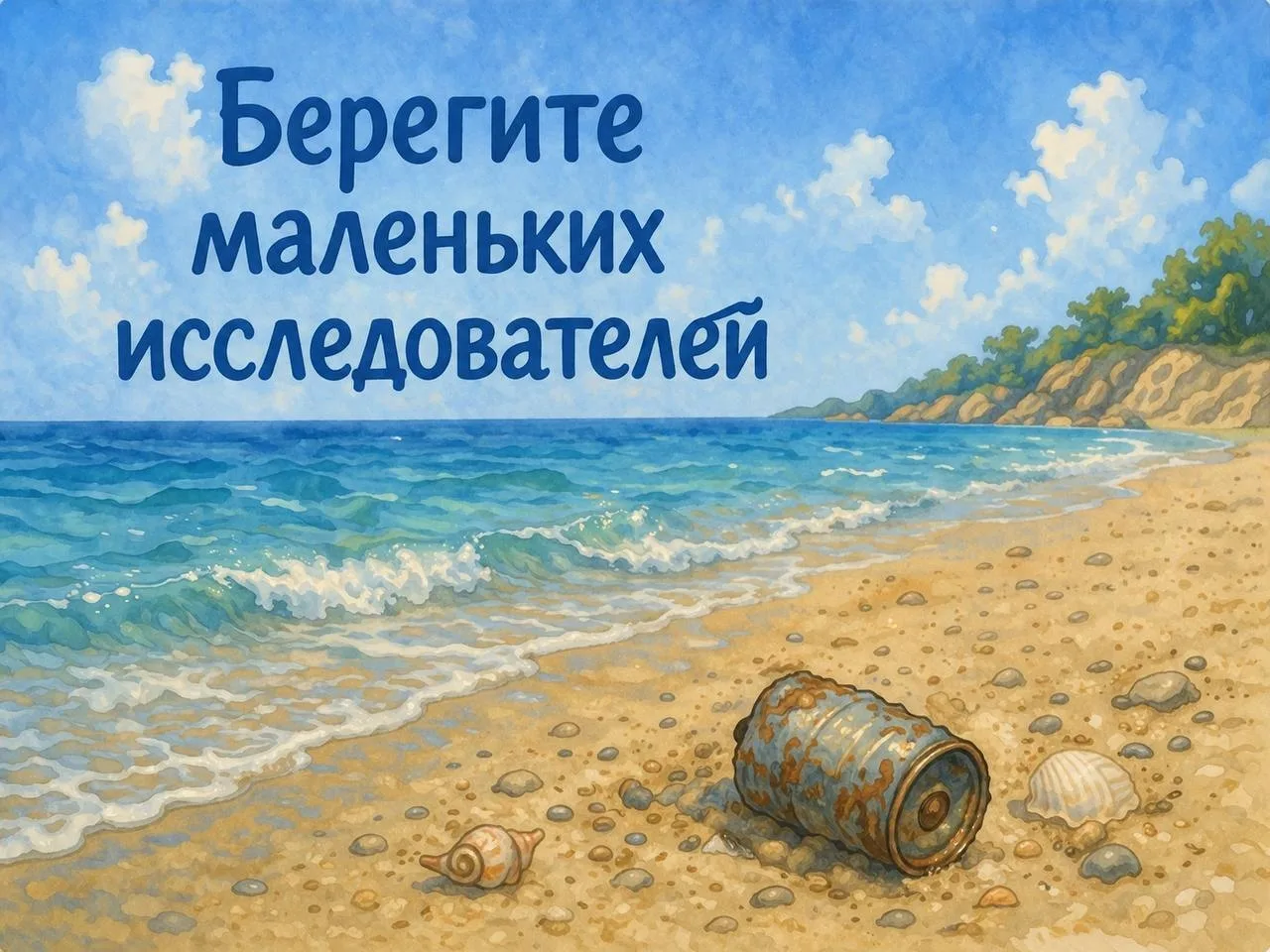 👦🏼 Любопытство ребёнка должно быть под защитой взрослого 

Море, пляж и новые открытия – это насто