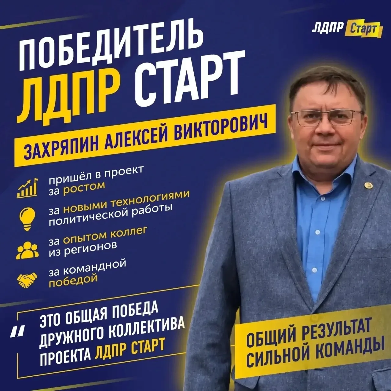 Победа! Депутат Саранска от ЛДПР Алексей Захряпин стал лучшим в проекте «ЛДПР.Старт» 🏆

ЛДПР всегда