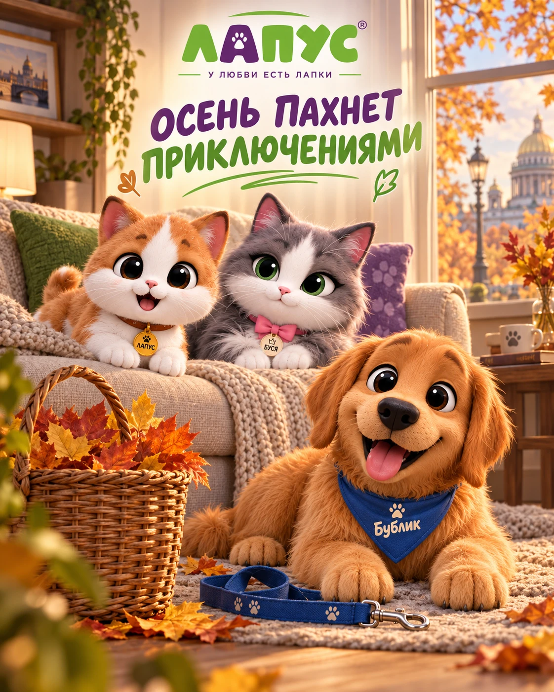 Осень пахнет лесом и приключениями 🍂🐾