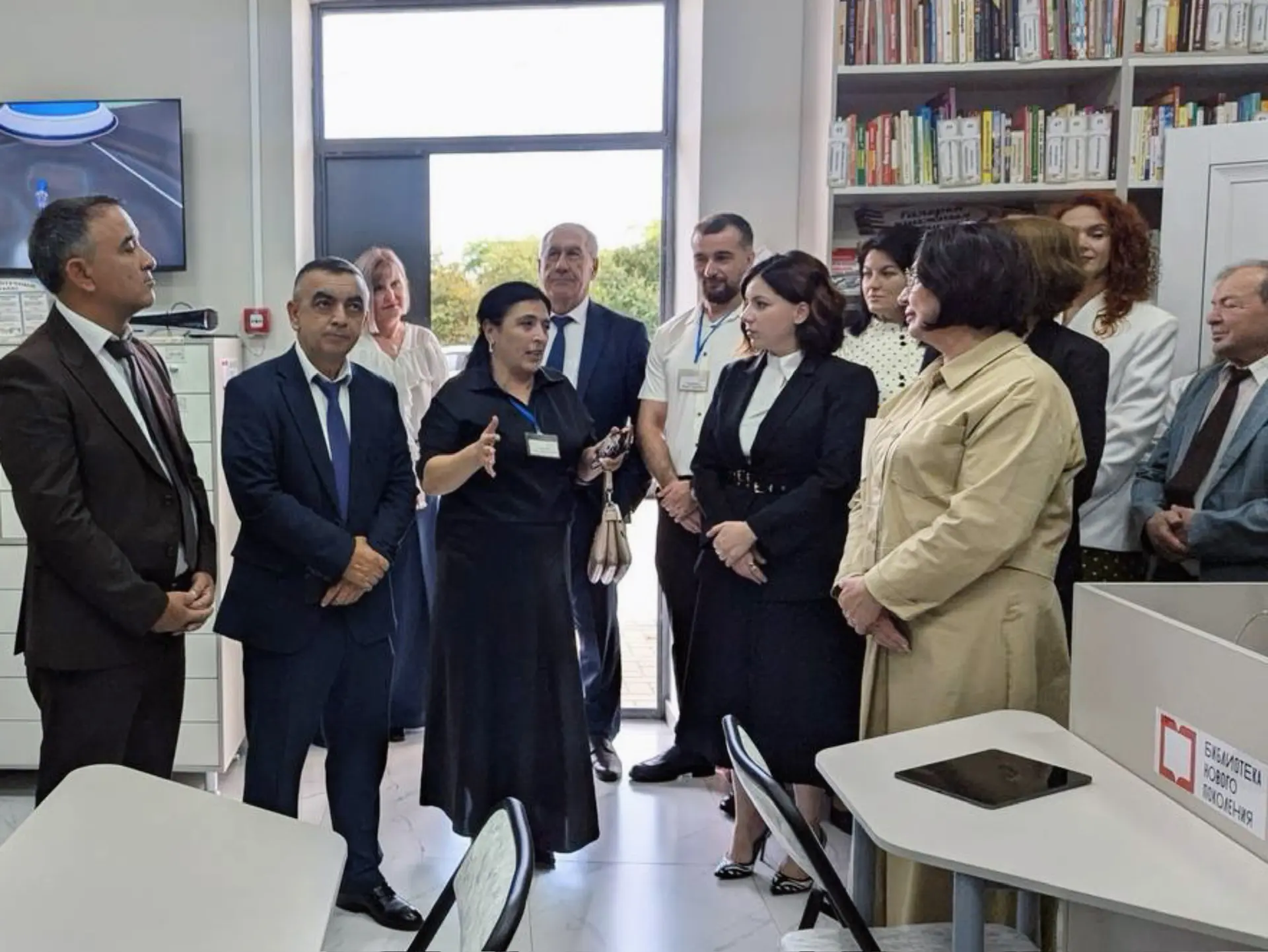 В Шовгеновском районе открылась вторая модельная библиотека нового поколения, созданная...