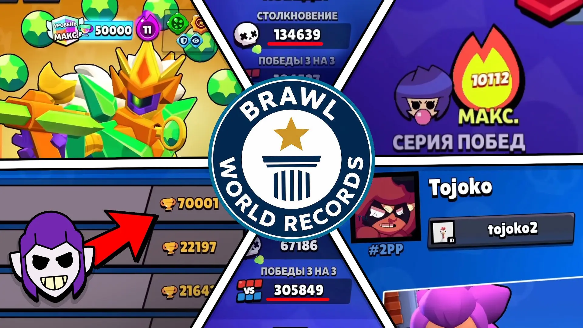 😄 В Brawl Stars было немало безумных рекордов, которые до сих пор остаются непобитыми.

🏆 За годы 