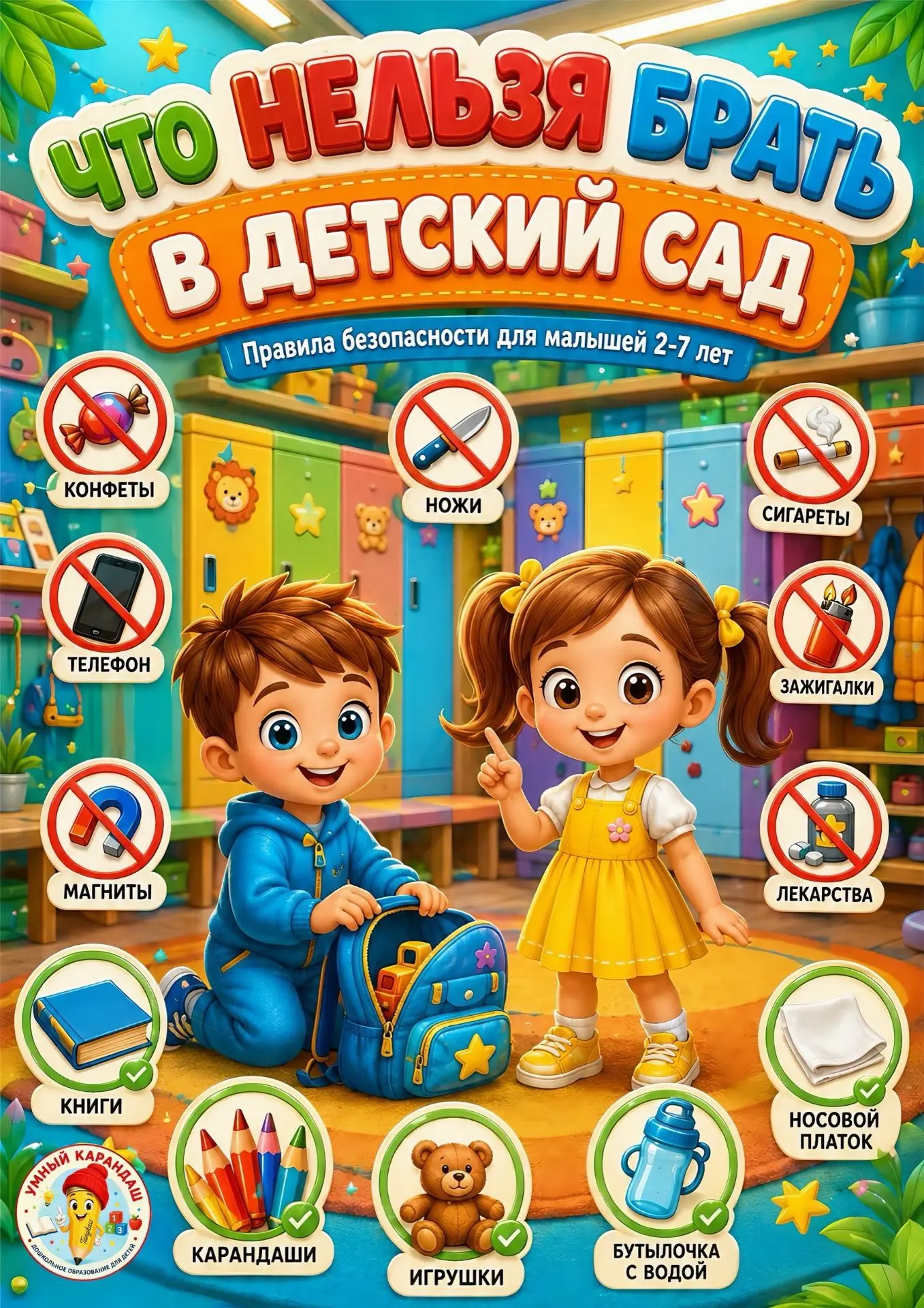 «Что нельзя брать в детский сад»