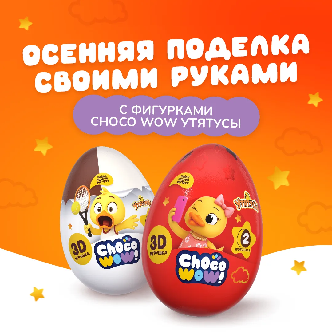 Идея классной осенней поделки от Choco Wow Утятусы. Сможешь повторить?