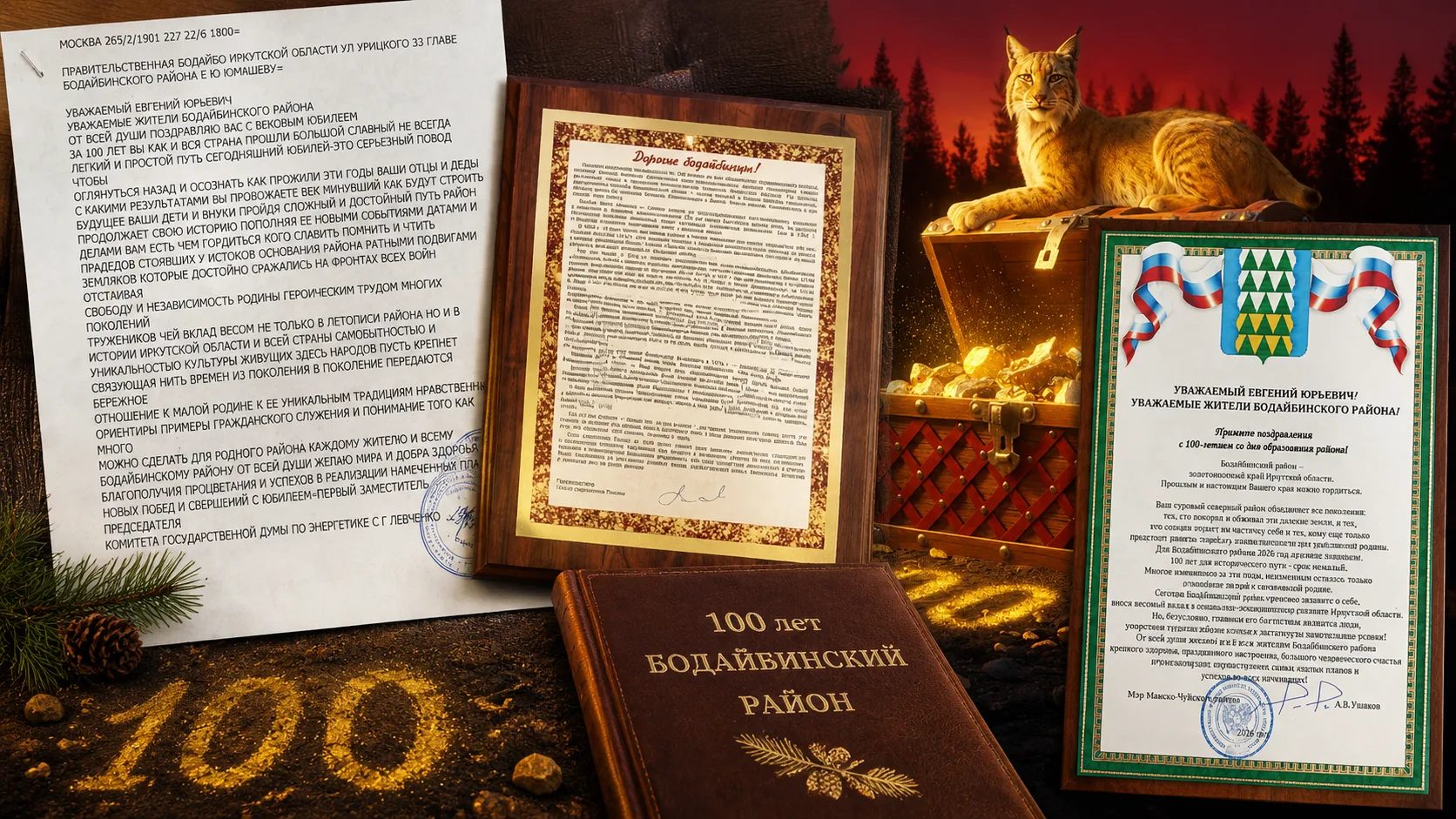 Поздравления со 100-летием Бодайбинского района!